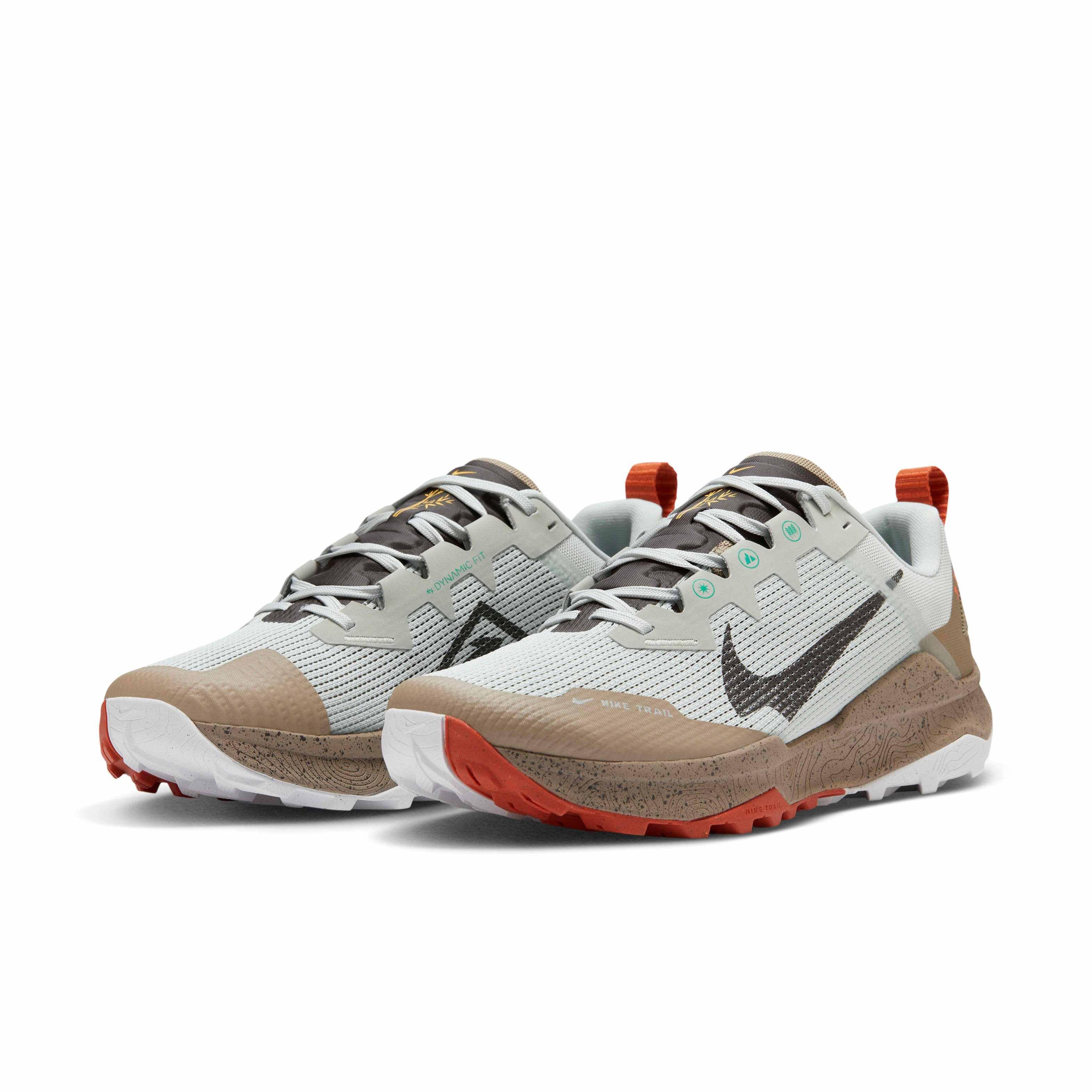 Nike Wildhorse 8 "Light Silver/Khaki/Vintage Coral/Velvet Brown" Men's Trail Running Shoe - LT SILVER/KHAKI/CORAL/BROWN Thumbnail View 3