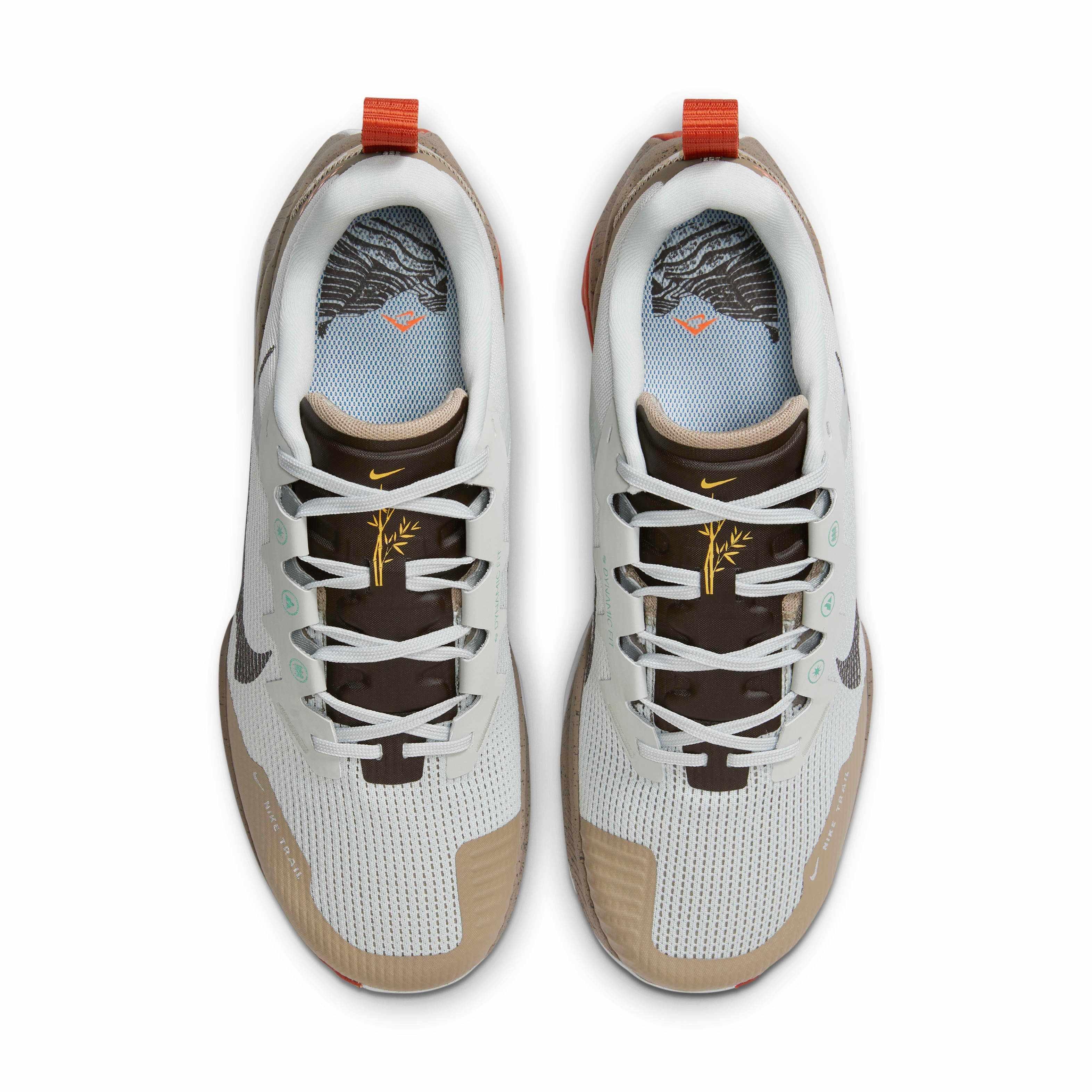 Nike Wildhorse 8 "Light Silver/Khaki/Vintage Coral/Velvet Brown" Men's Trail Running Shoe - LT SILVER/KHAKI/CORAL/BROWN Thumbnail View 4