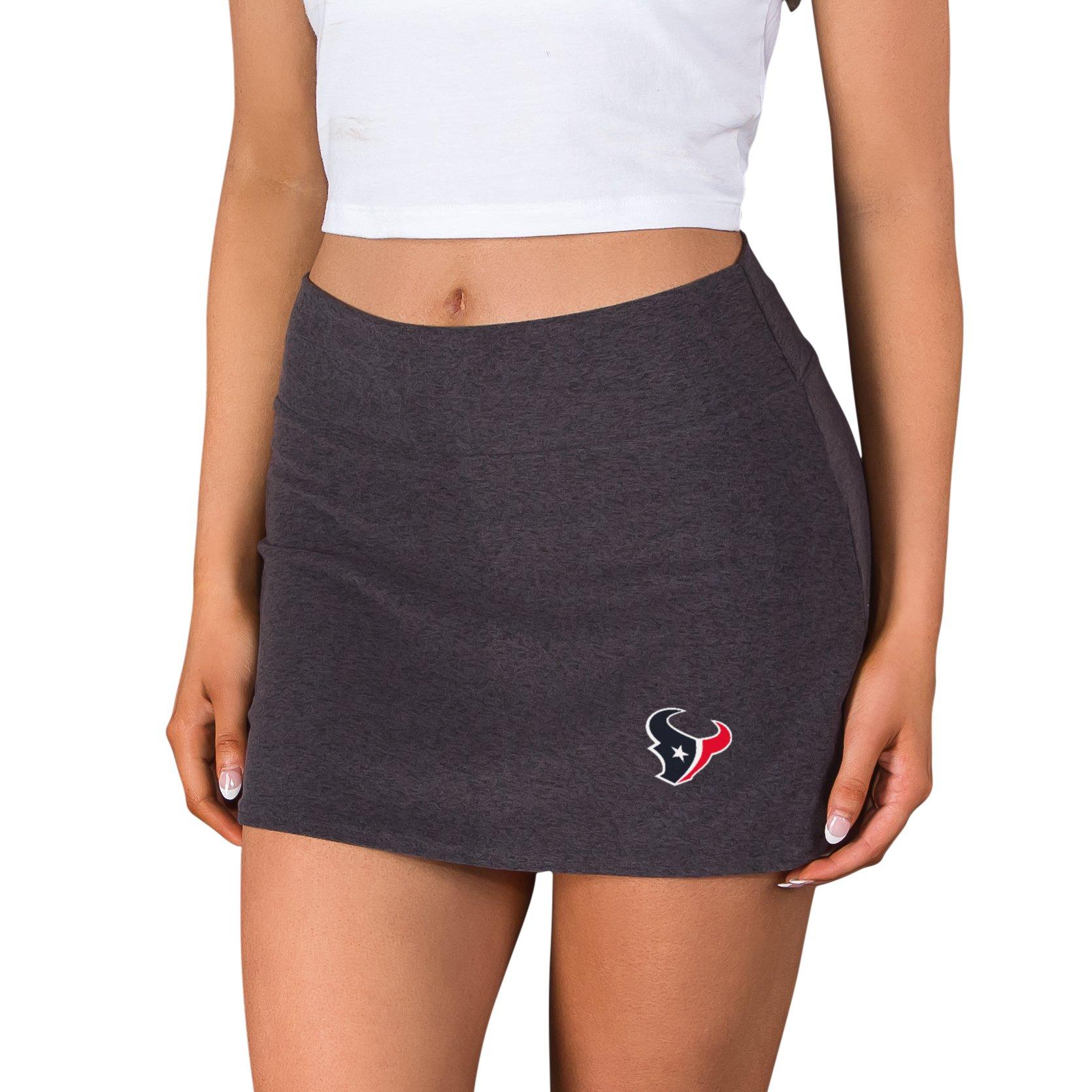 College Concepts Women's Houston Texans Centerline Skort - Charcoal - CHARCOAL Thumbnail View 1