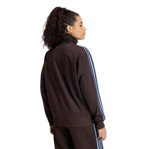 adidas Originals Women's Firebird Loose Track Top - Brown/Blue - BROWN/BLUE