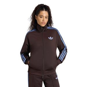 adidas Originals Women's Firebird Loose Track Top - Brown/Blue - BROWN/BLUE