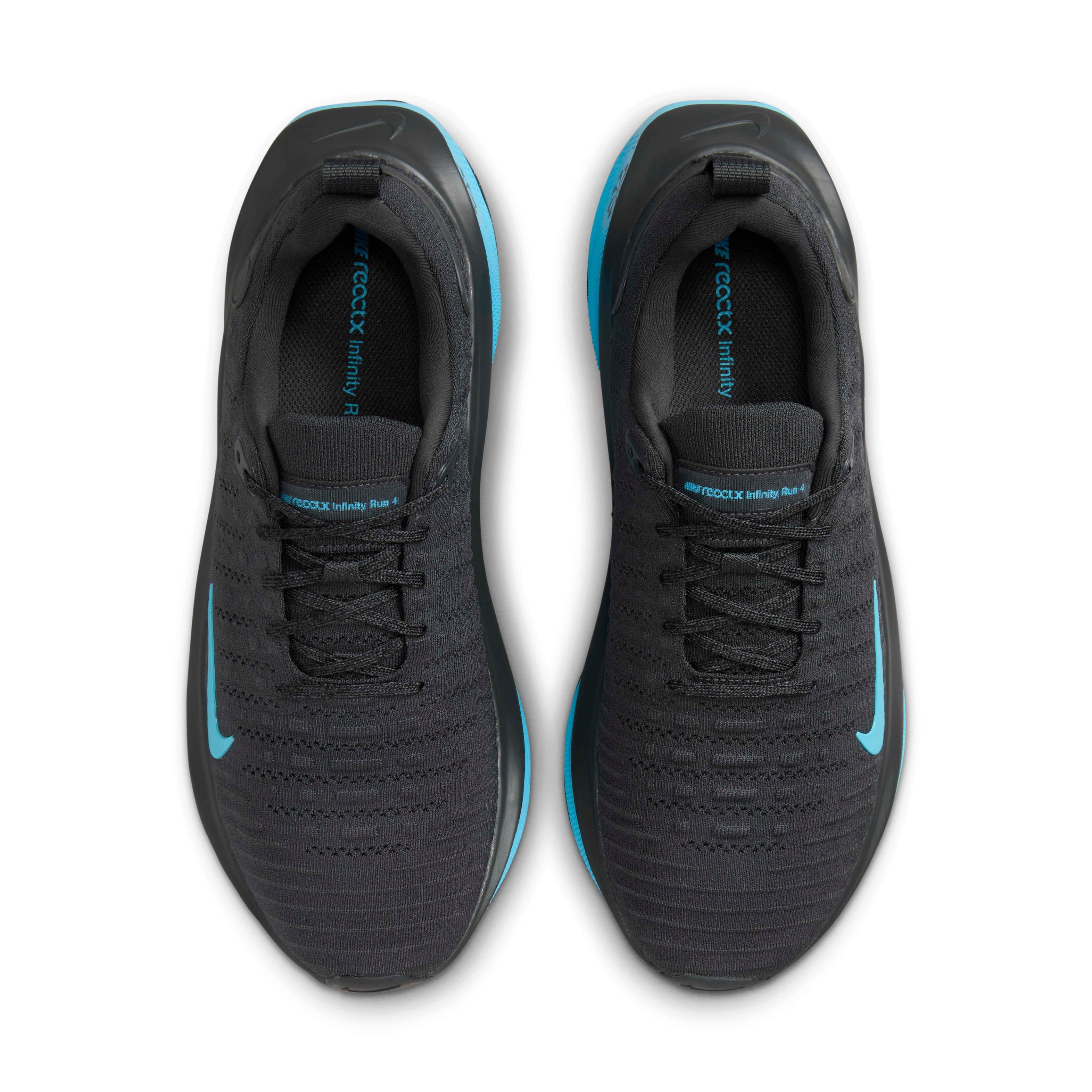 Nike InfinityRN 4 "Anthracite/Black/Baltic Blue" Men's Running Shoe - ANTHRACITE/BLACK/BLUE Thumbnail View 4