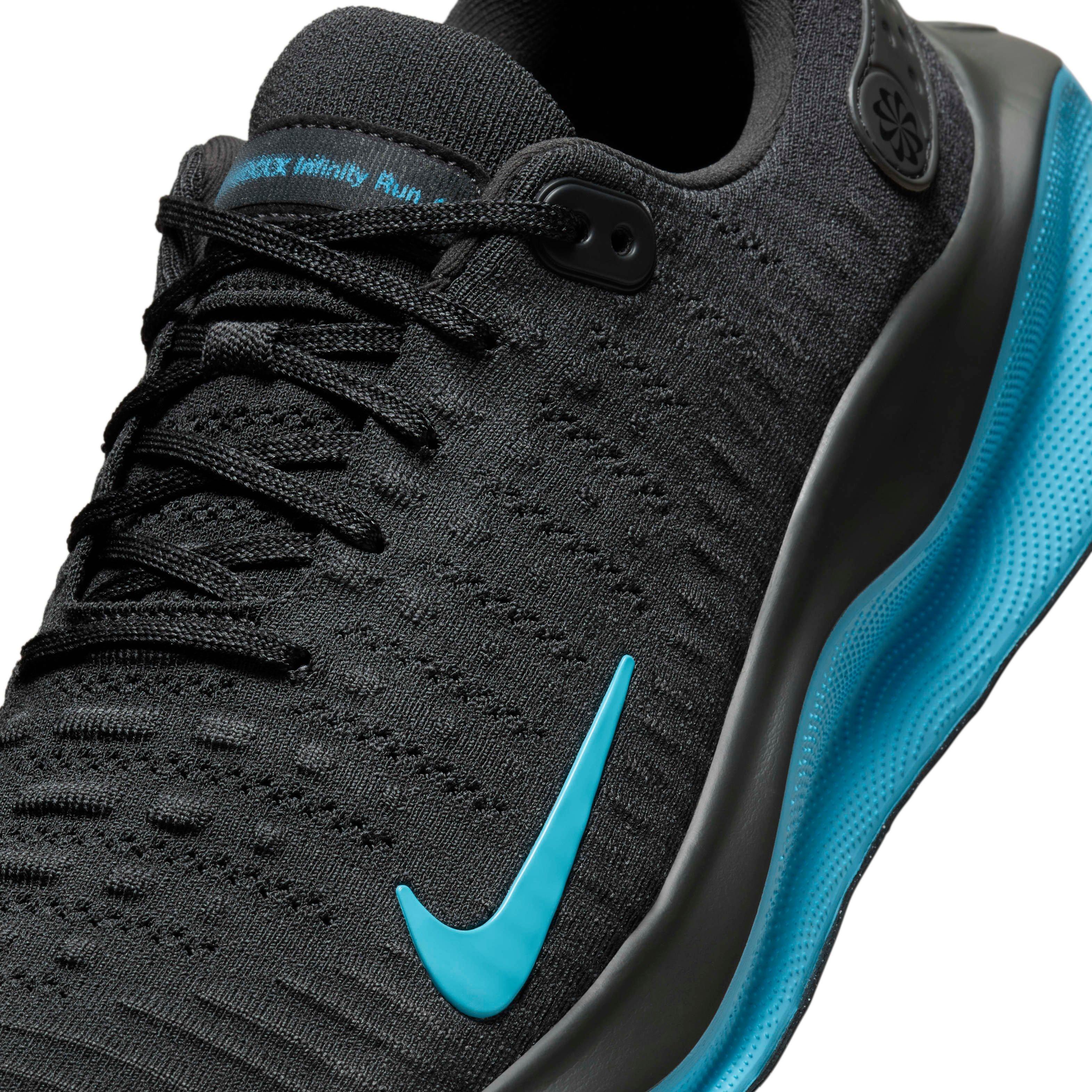 Nike InfinityRN 4 "Anthracite/Black/Baltic Blue" Men's Running Shoe - ANTHRACITE/BLACK/BLUE Thumbnail View 7
