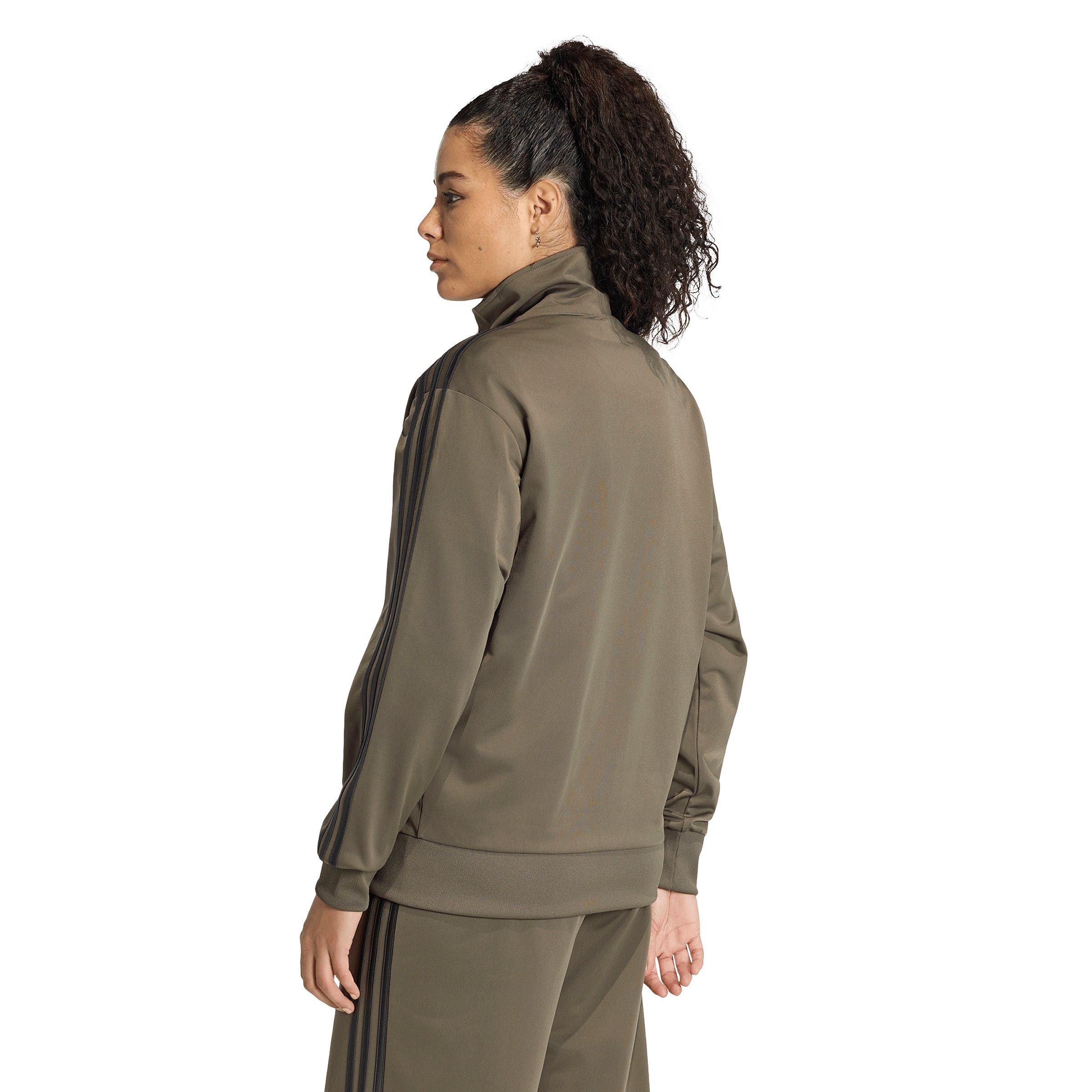 adidas Originals Women's Firebird Loose Track Top - Brown/Black - BROWN/BLACK