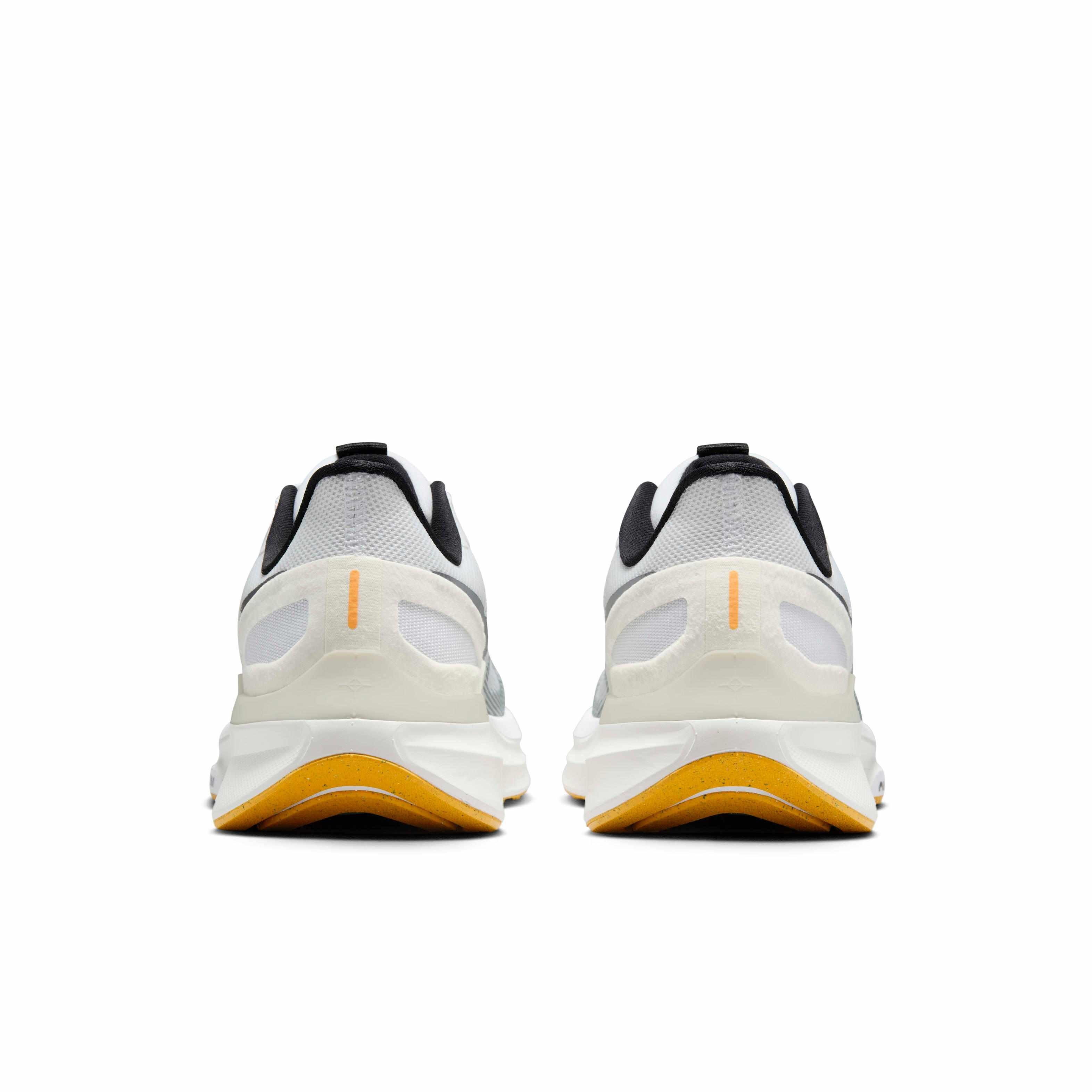 Nike Structure 25 "White/Laser Orange/Smoke Grey/Black" Men's Running Shoe - WHITE/ORANGE/GREY/BLACK Thumbnail View 5