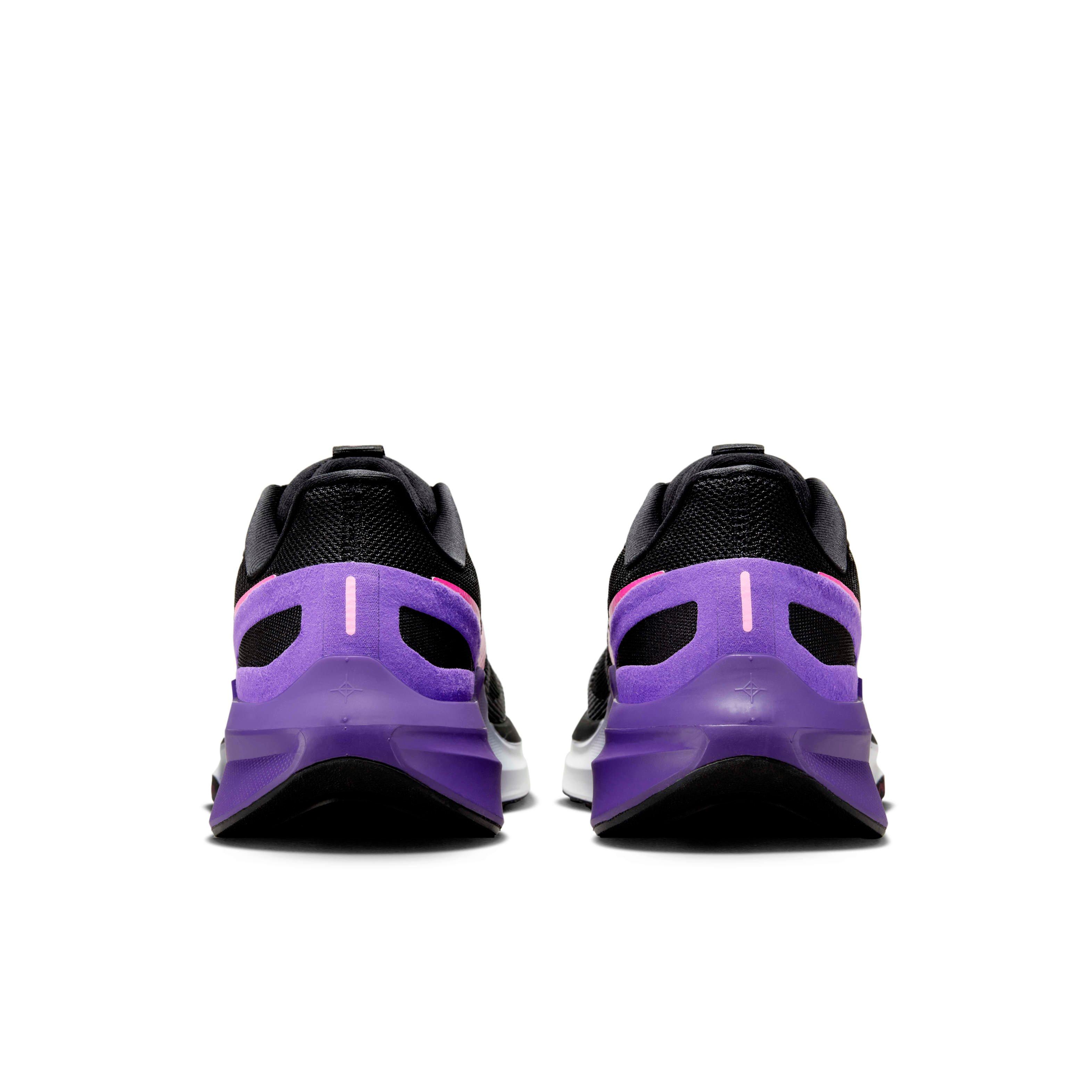 Nike Structure 25 "Black/Anthracite/Field Purple/Laser Fuchsia" Men's Running Shoe - BLACK/ANTHRACITE/PURPLE/FUCHSIA Thumbnail View 5