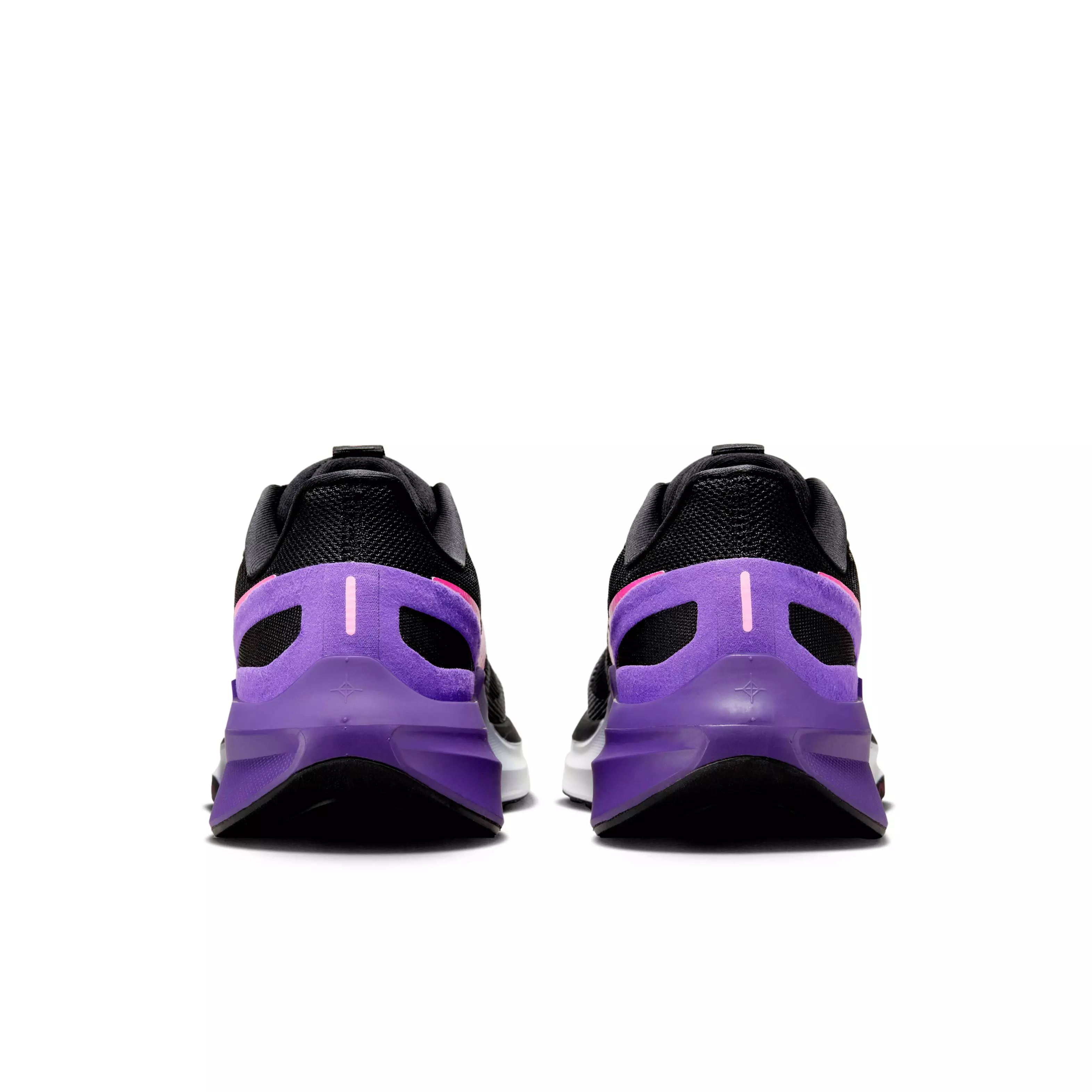 Nike Structure 25 "Black/Anthracite/Field Purple/Laser Fuchsia" Men's Running Shoe - BLACK/ANTHRACITE/PURPLE/FUCHSIA