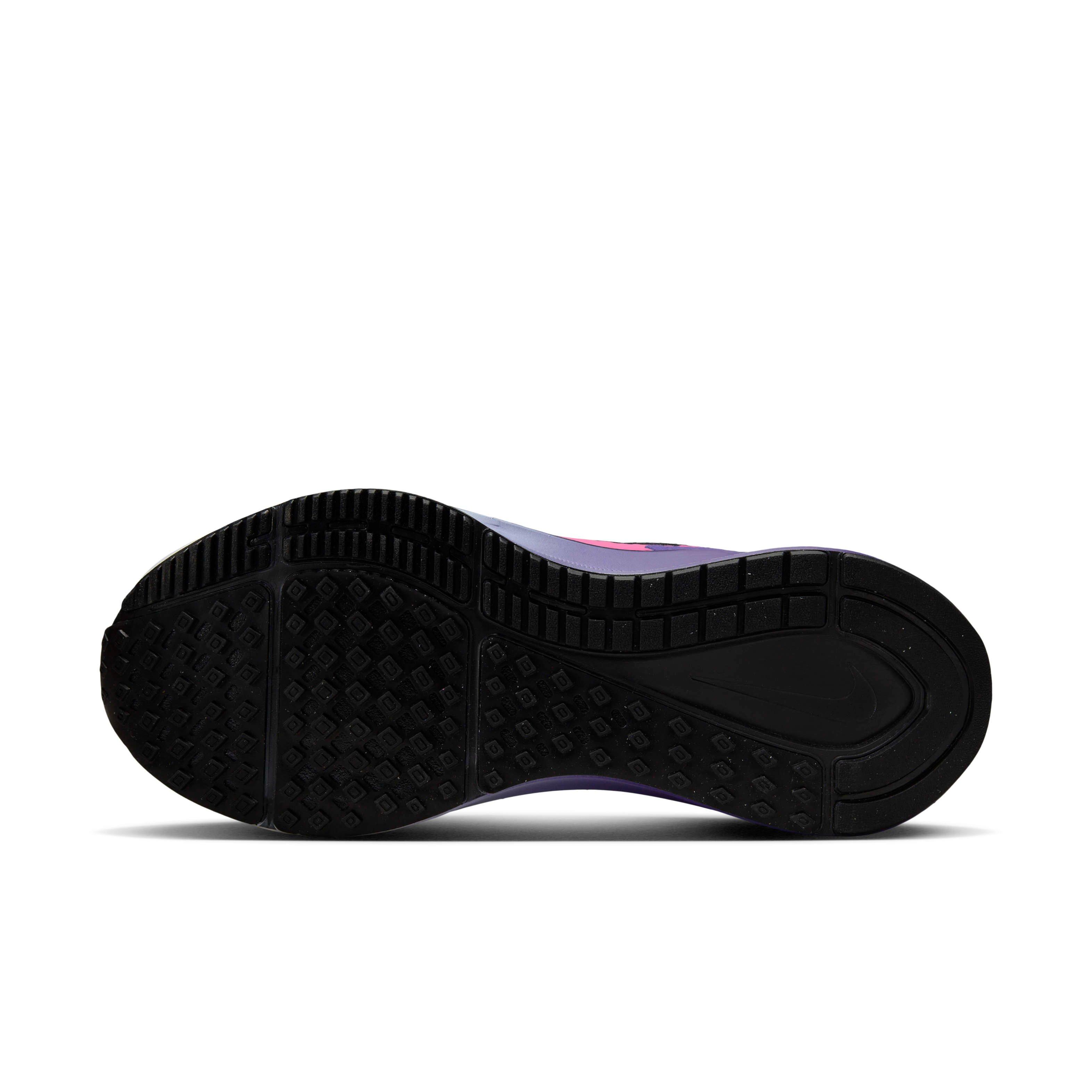 Nike Structure 25 "Black/Anthracite/Field Purple/Laser Fuchsia" Men's Running Shoe - BLACK/ANTHRACITE/PURPLE/FUCHSIA Thumbnail View 6