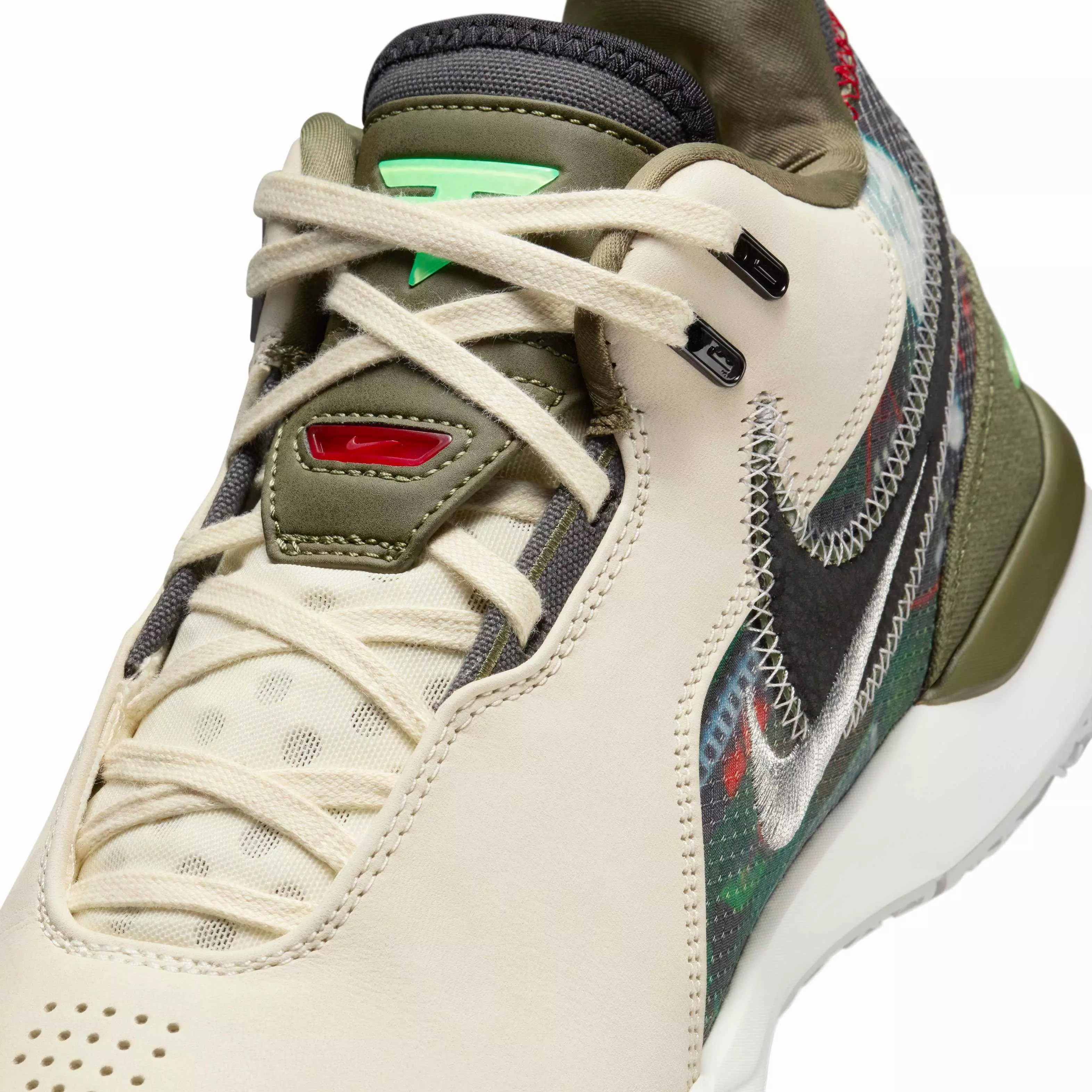 Nike LeBron NXXT Gen AMPD "Light Cream/Medium Olive/Metallic Silver/Black" Men's Basketball Shoe - LT CREAM/MD OLIVE/SILVER/BLACK