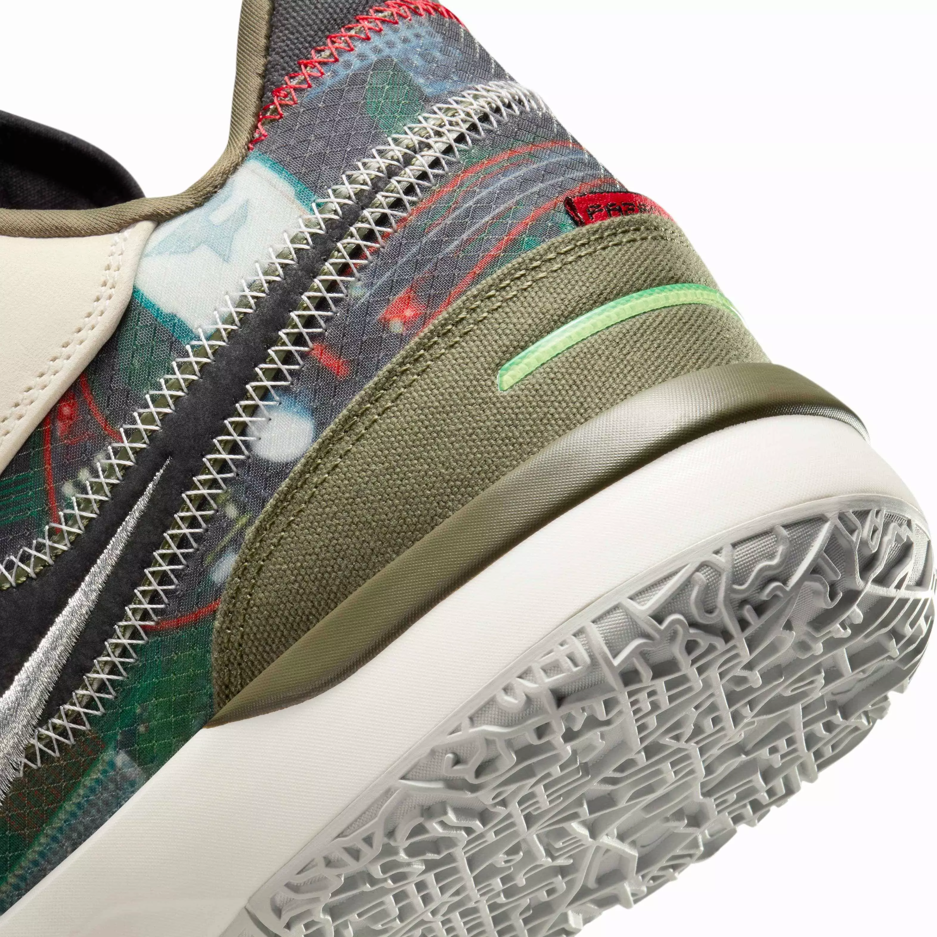 Nike LeBron NXXT Gen AMPD "Light Cream/Medium Olive/Metallic Silver/Black" Men's Basketball Shoe - LT CREAM/MD OLIVE/SILVER/BLACK