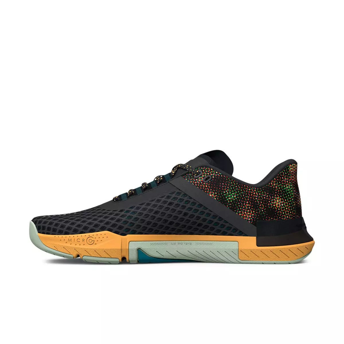 Under Armour TriBase Reign 4 AMP "Dark Grey/Green/Yellow" Men's Training Shoe - DK GREY/GREEN/YELLOW