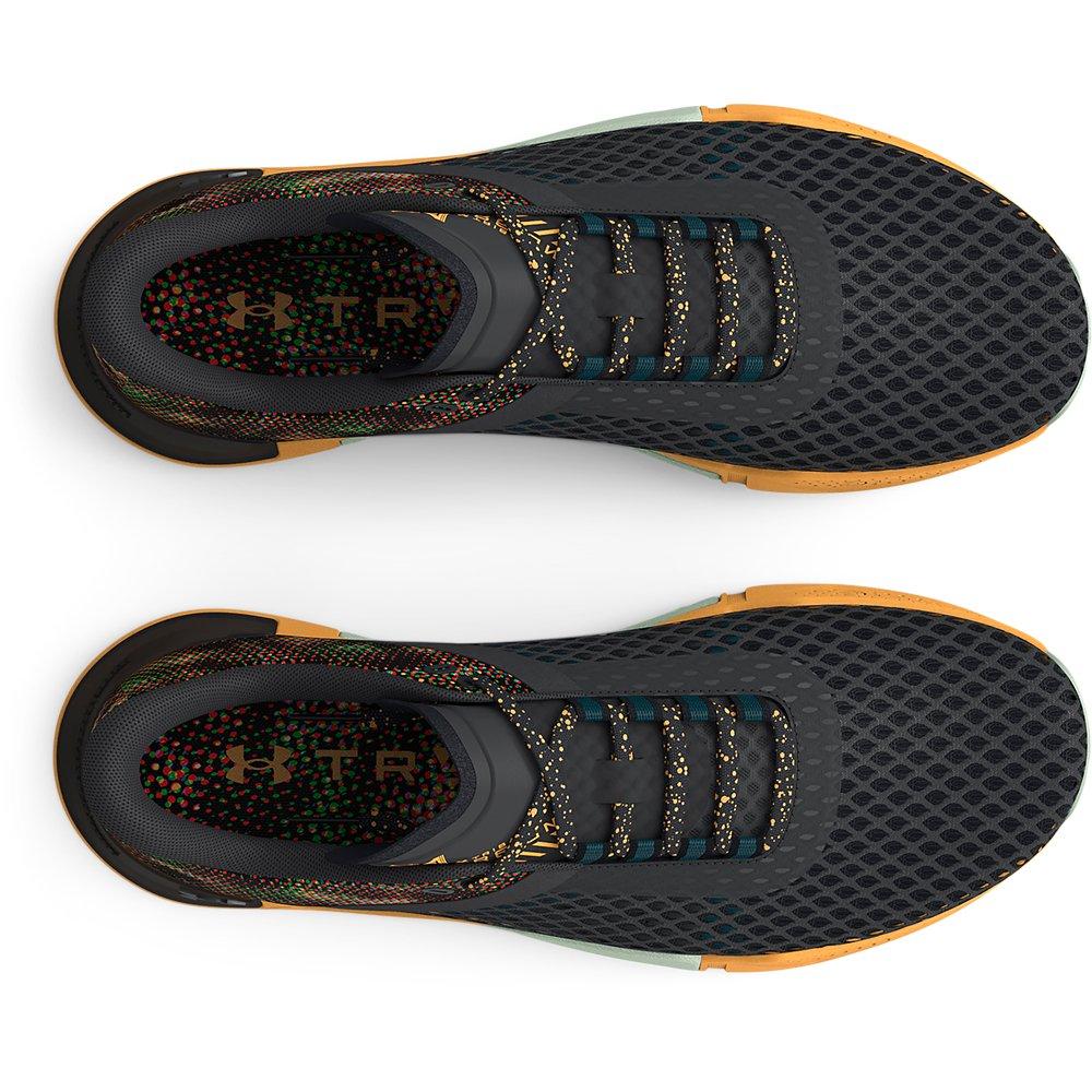 Under Armour TriBase Reign 4 AMP "Dark Grey/Green/Yellow" Men's Training Shoe - DK GREY/GREEN/YELLOW Thumbnail View 3