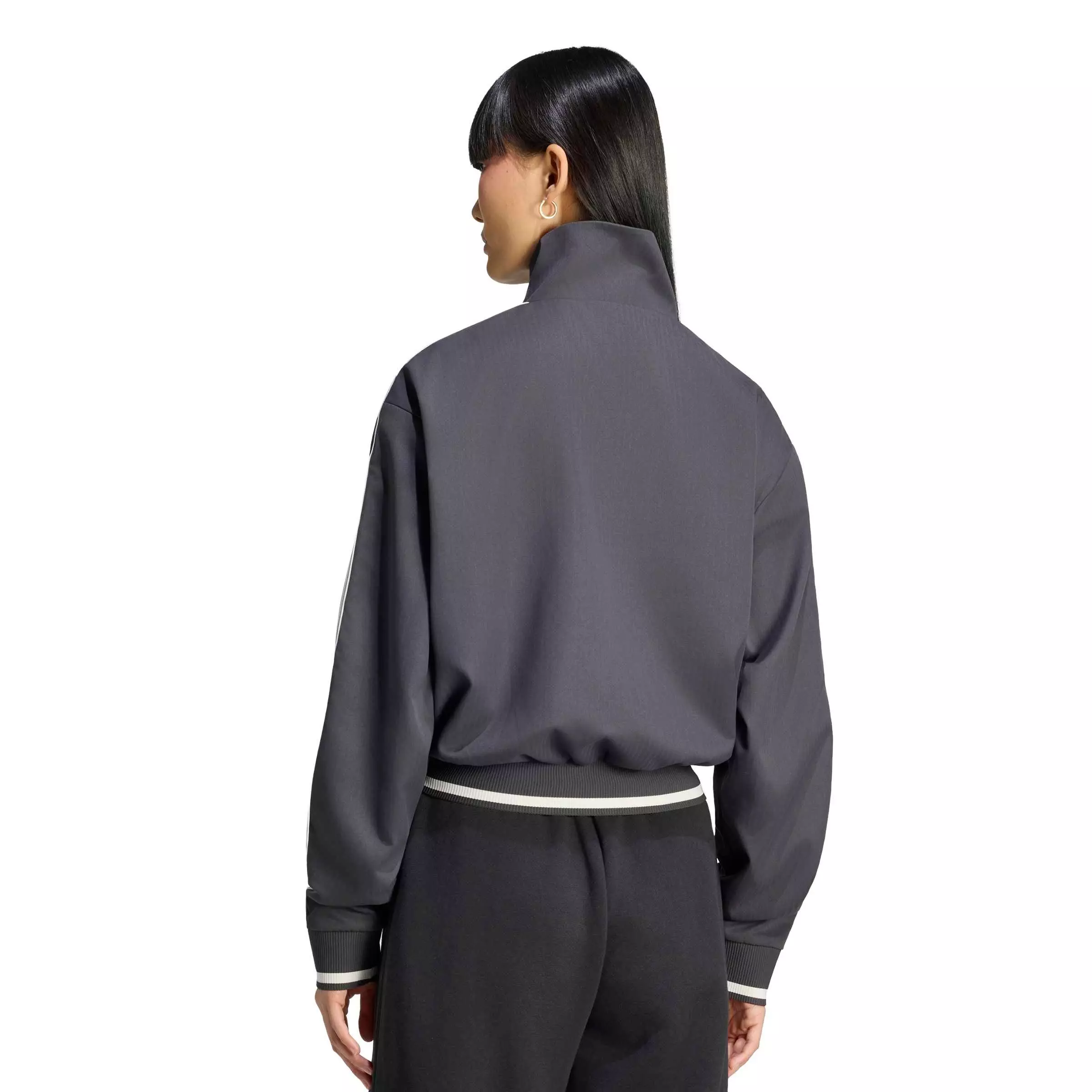 adidas Originals Women's Firebird Track Top - Black/White - BLACK/WHITE