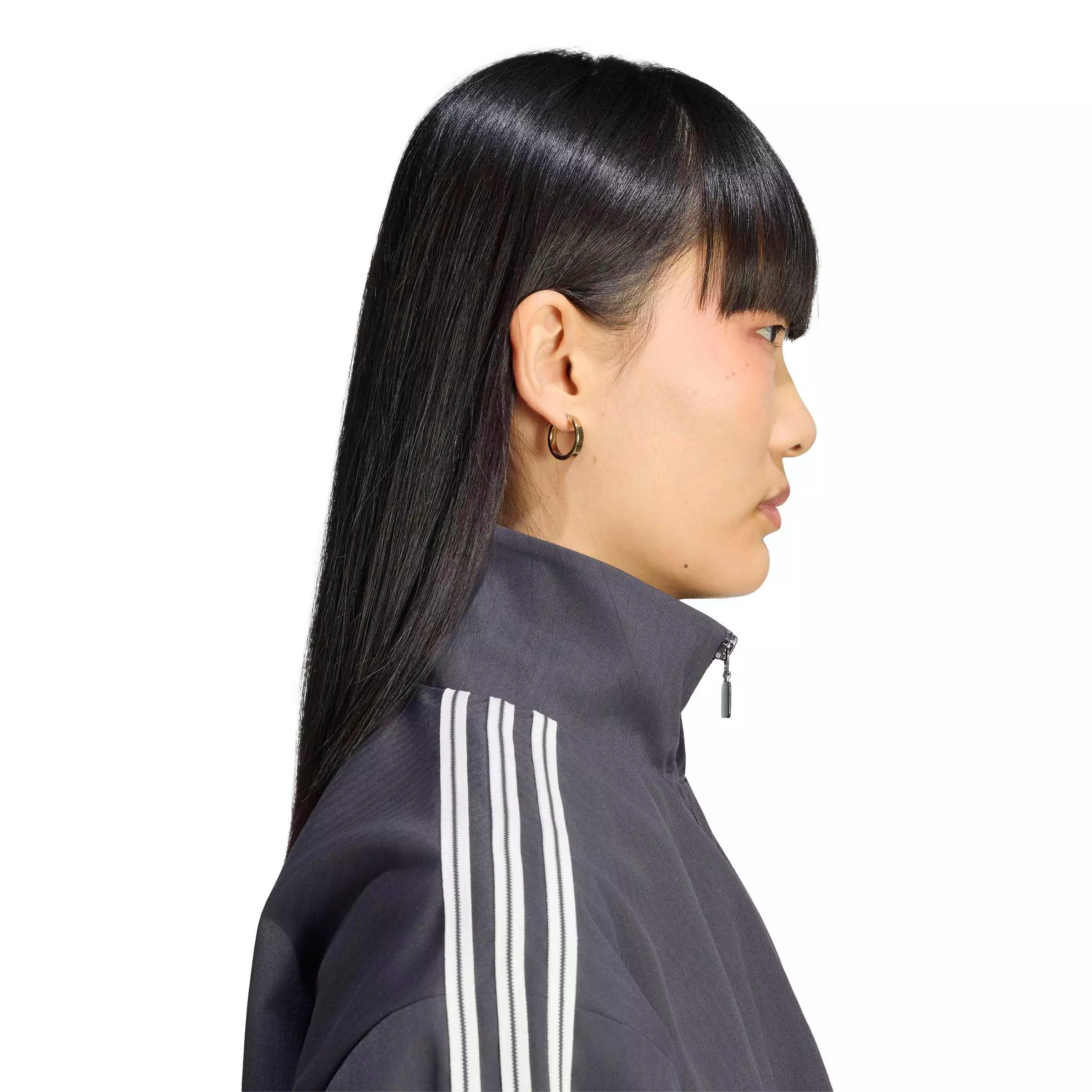 adidas Originals Women's Firebird Track Top - Black/White - BLACK/WHITE