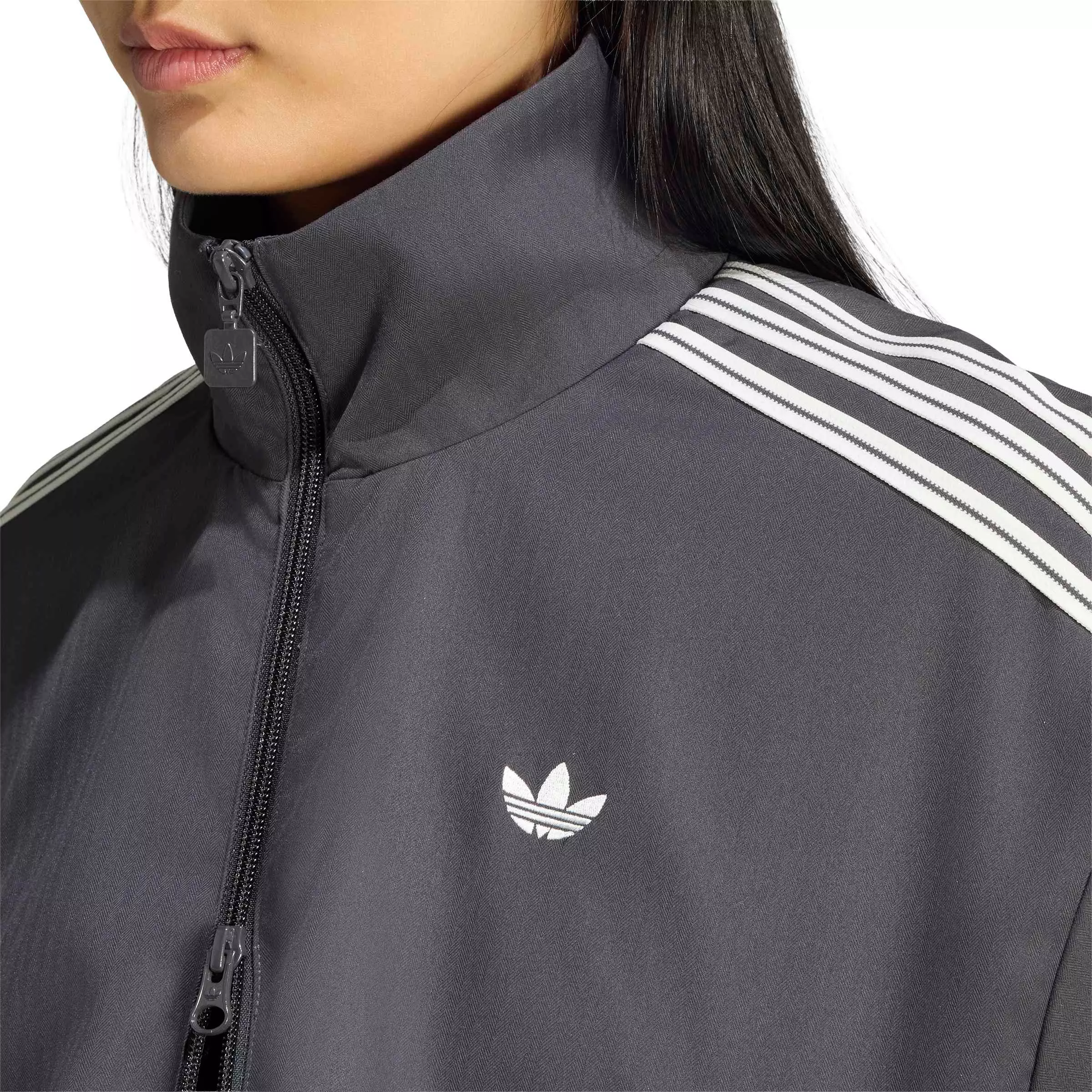 adidas Originals Women's Firebird Track Top - Black/White - BLACK/WHITE