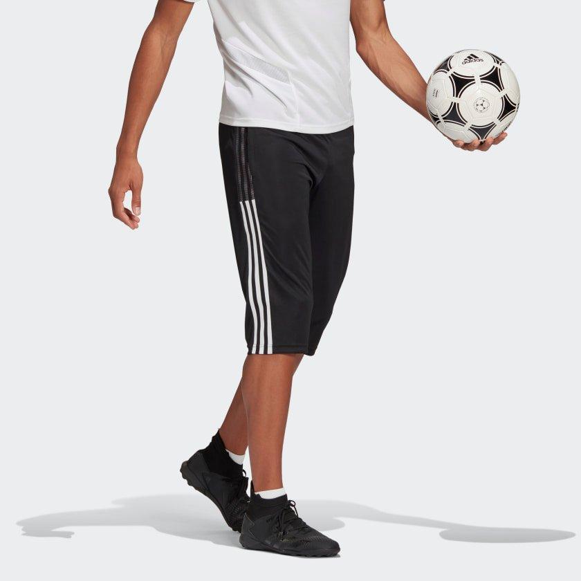 adidas Men's Black Tiro 21 3/4 Pants - BLACK Thumbnail View 3