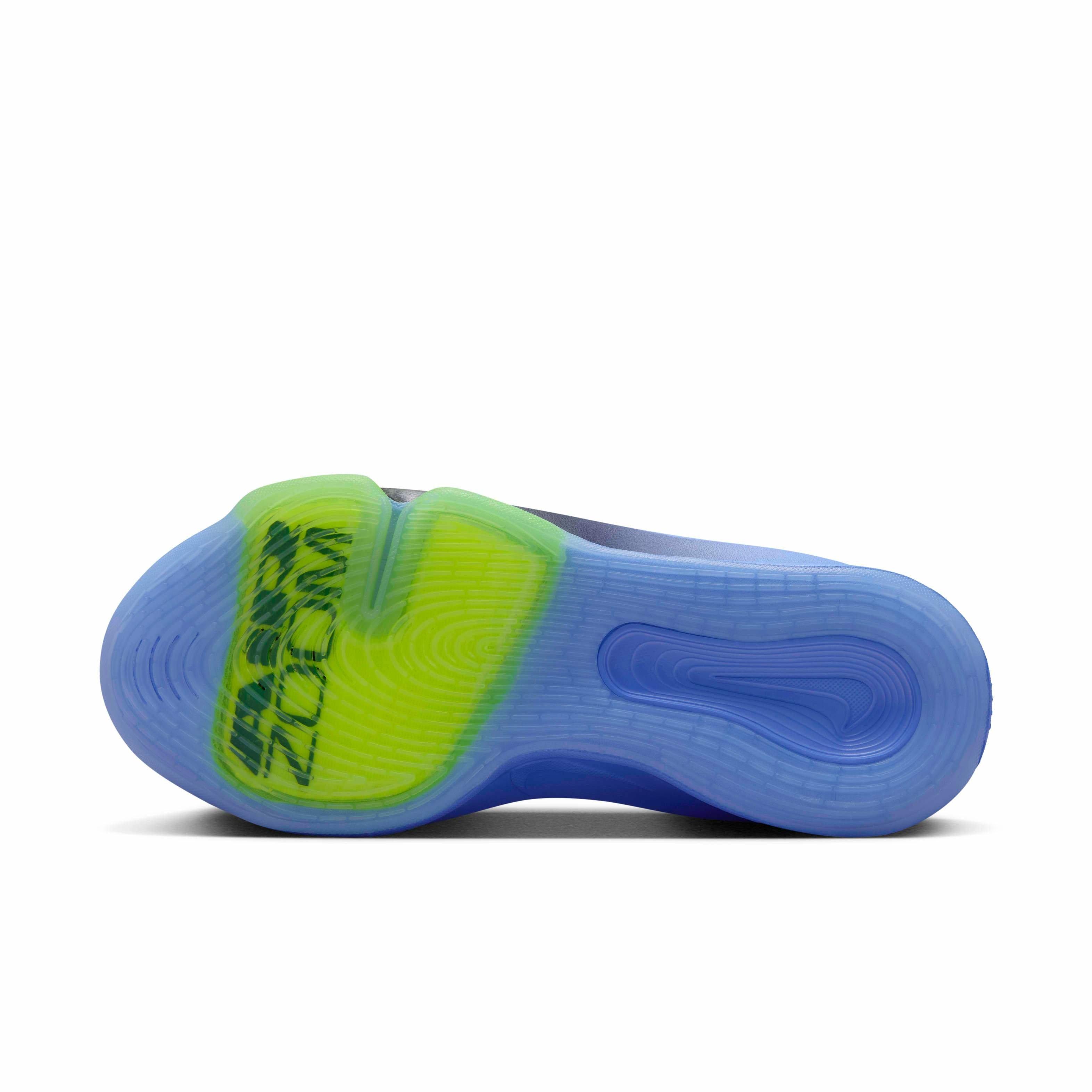 Nike G.T. Hustle 3 "White/Royal Pulse/Volt/Black" Men's Basketball Shoe - WHITE/PULSE/VOLT/BLACK Thumbnail View 6