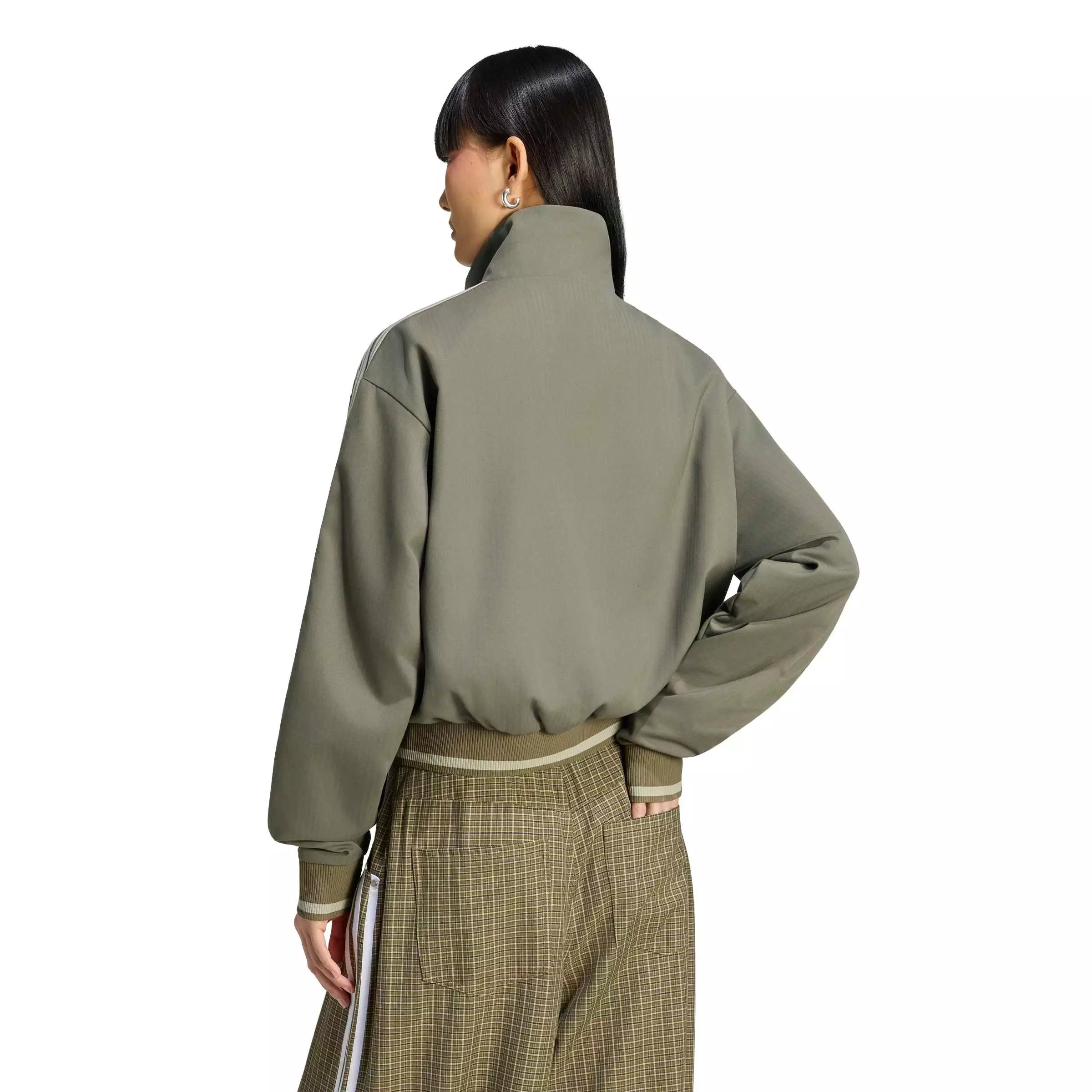 adidas Originals Women's Firebird Track Top - Cargo Khaki - CARGO KHAKI
