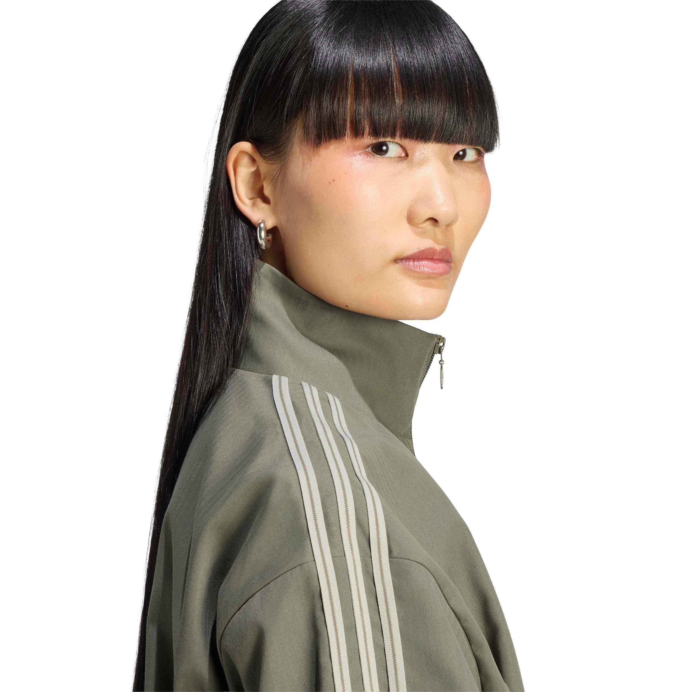 adidas Originals Women's Firebird Track Top - Cargo Khaki - CARGO KHAKI