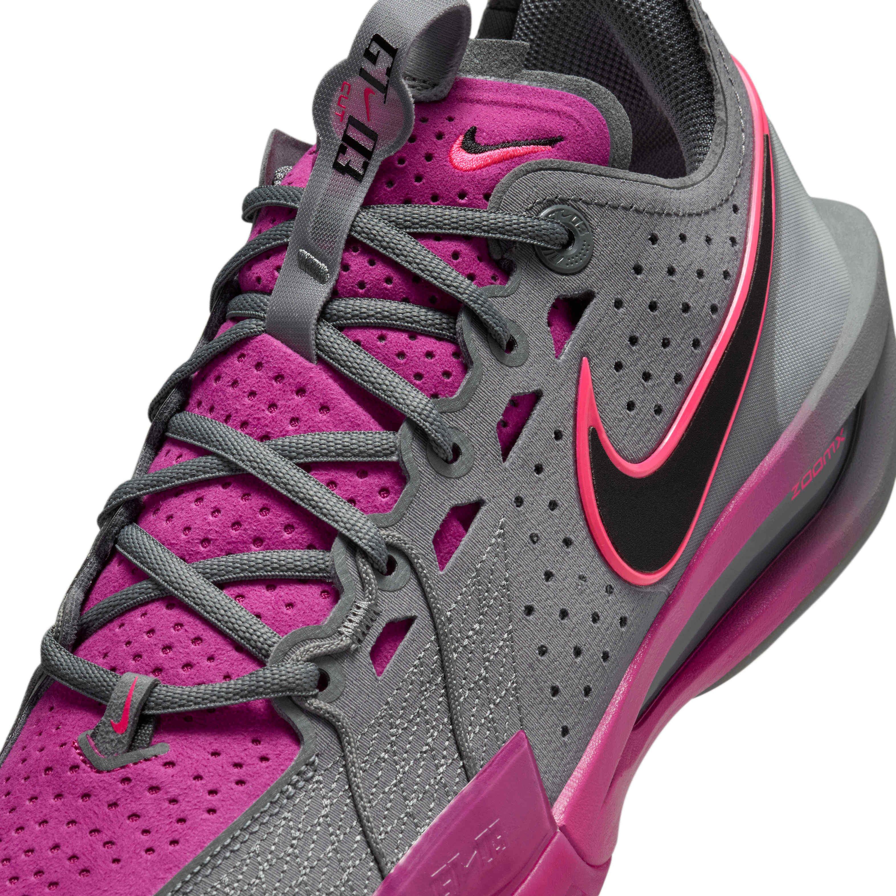 Nike G.T. Cut 3 "Smoke Grey/Hot Fuchsia/Hyper Pink/Black" Men's Basketball Shoe - GREY/FUCHSIA/PINK/BLACK Thumbnail View 7