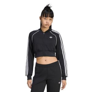 adidas Originals Women's Superstar Cropped Track Top - Black/White