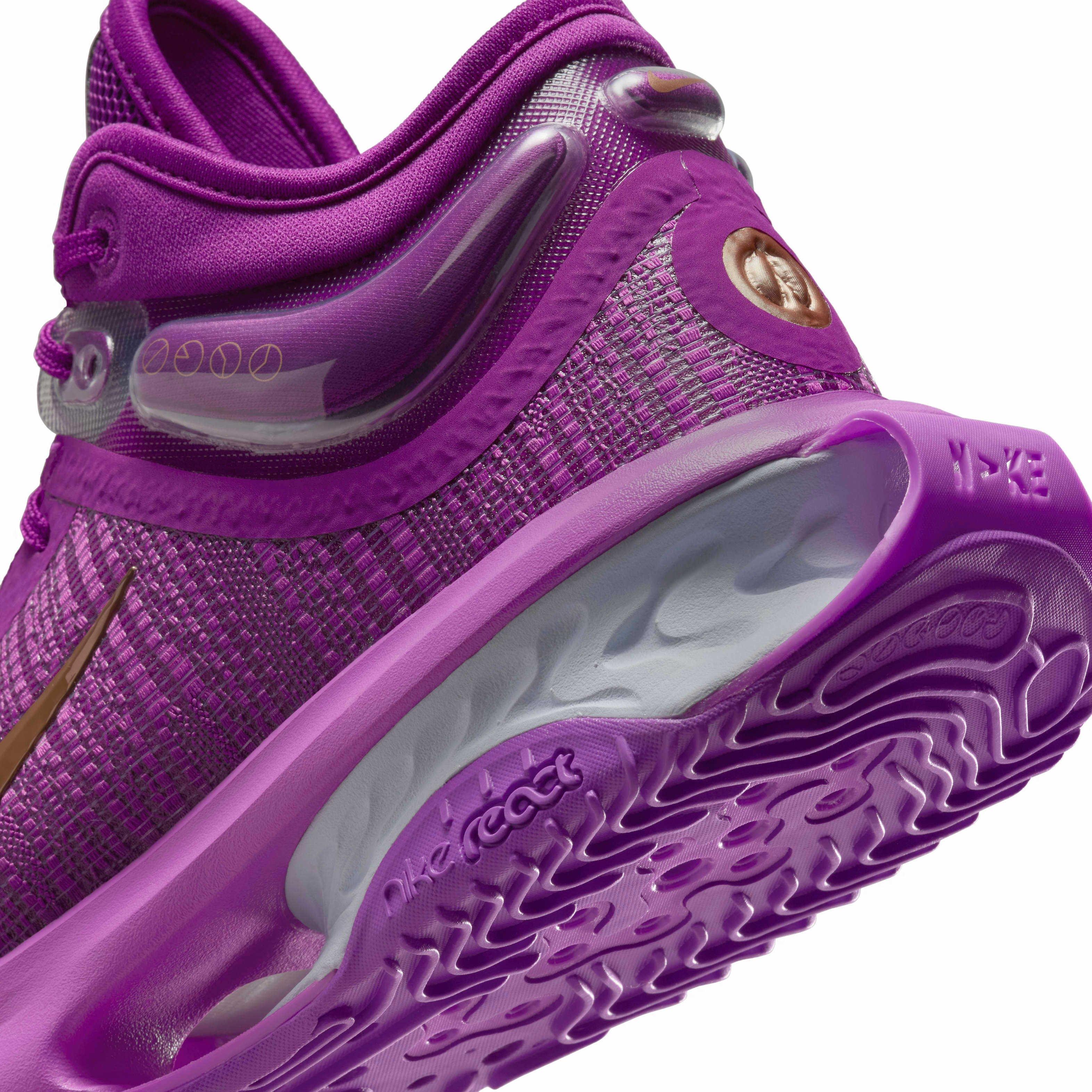Nike G.T. Jump 2 "Viotech/Hyper Violet/Bold Berry/Metallic Red Bronze" Men's Basketball Shoe - VIOTECH/VIOLET/BERRY/BRONZE Thumbnail View 8