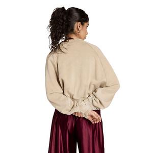 adidas Originals Women's Superstar Double Layered Cropped Track Top - Khaki