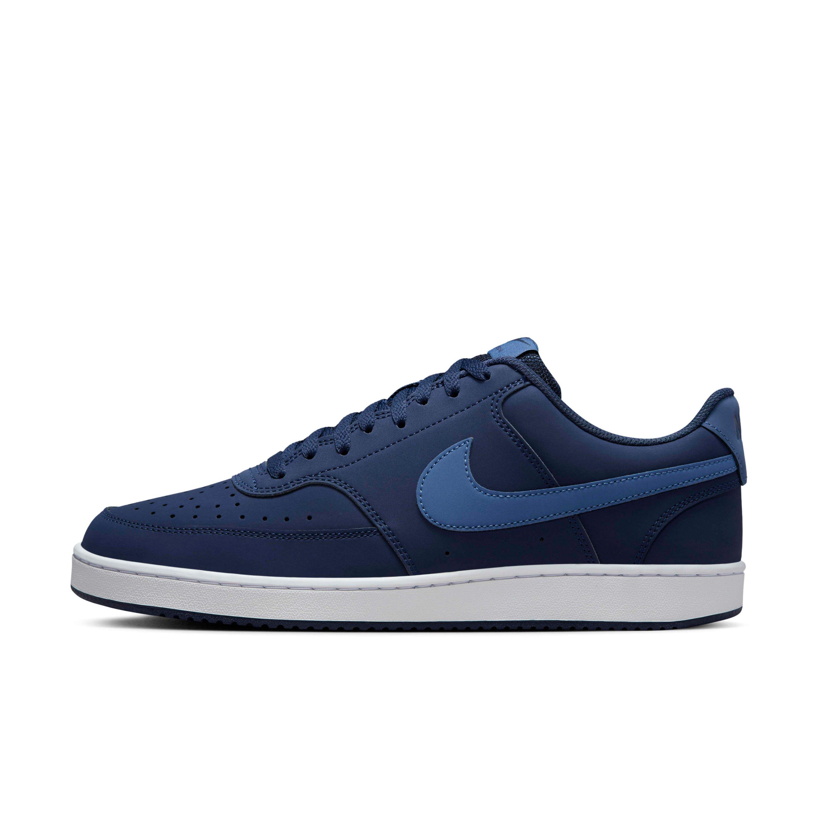 Nike Court Vision Low Next Nature "Midnight Navy/White/Mystic Navy" Men's Shoe - NAVY/WHITE/NAVY Thumbnail View 2