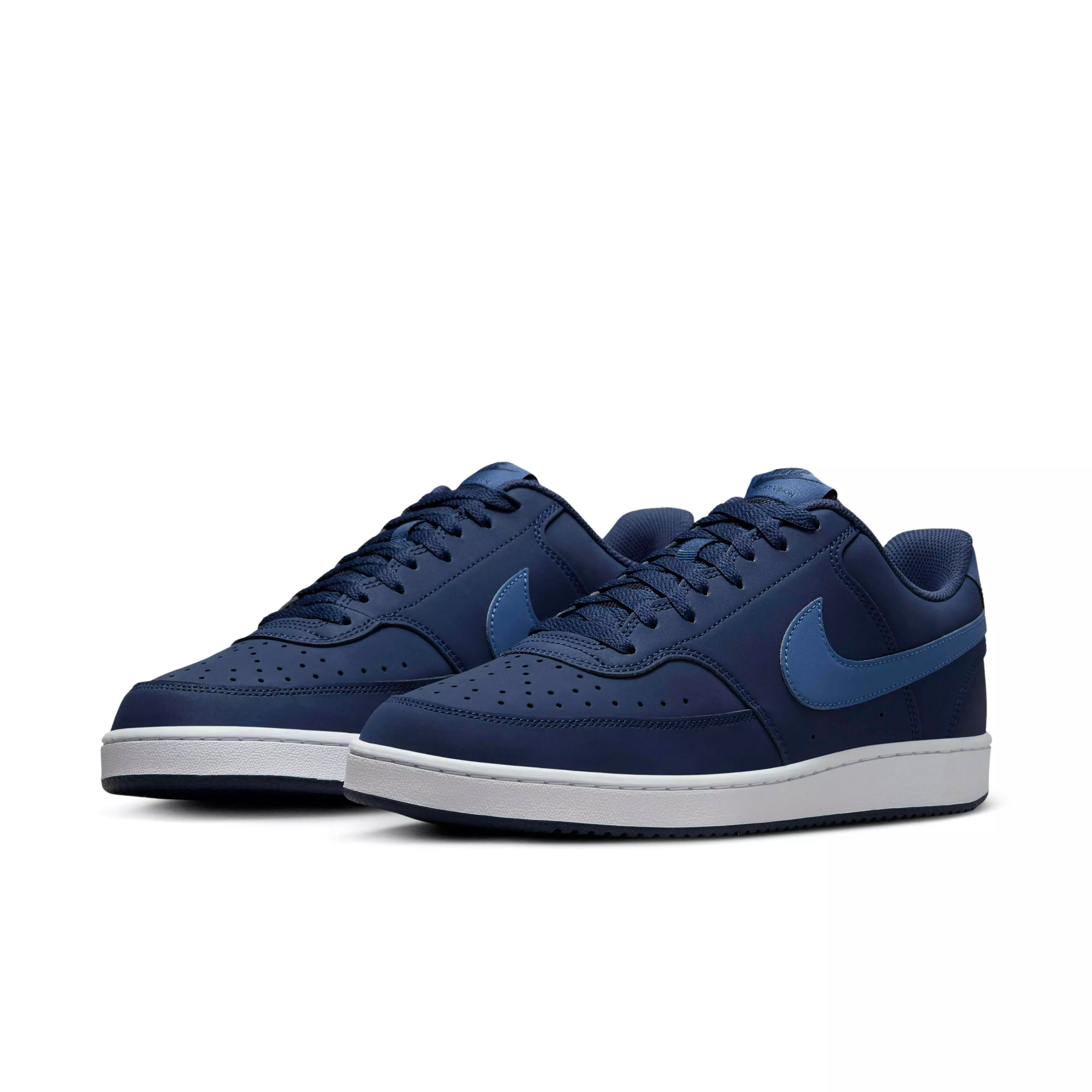 Nike Court Vision Low Next Nature "Midnight Navy/White/Mystic Navy" Men's Shoe - NAVY/WHITE/NAVY