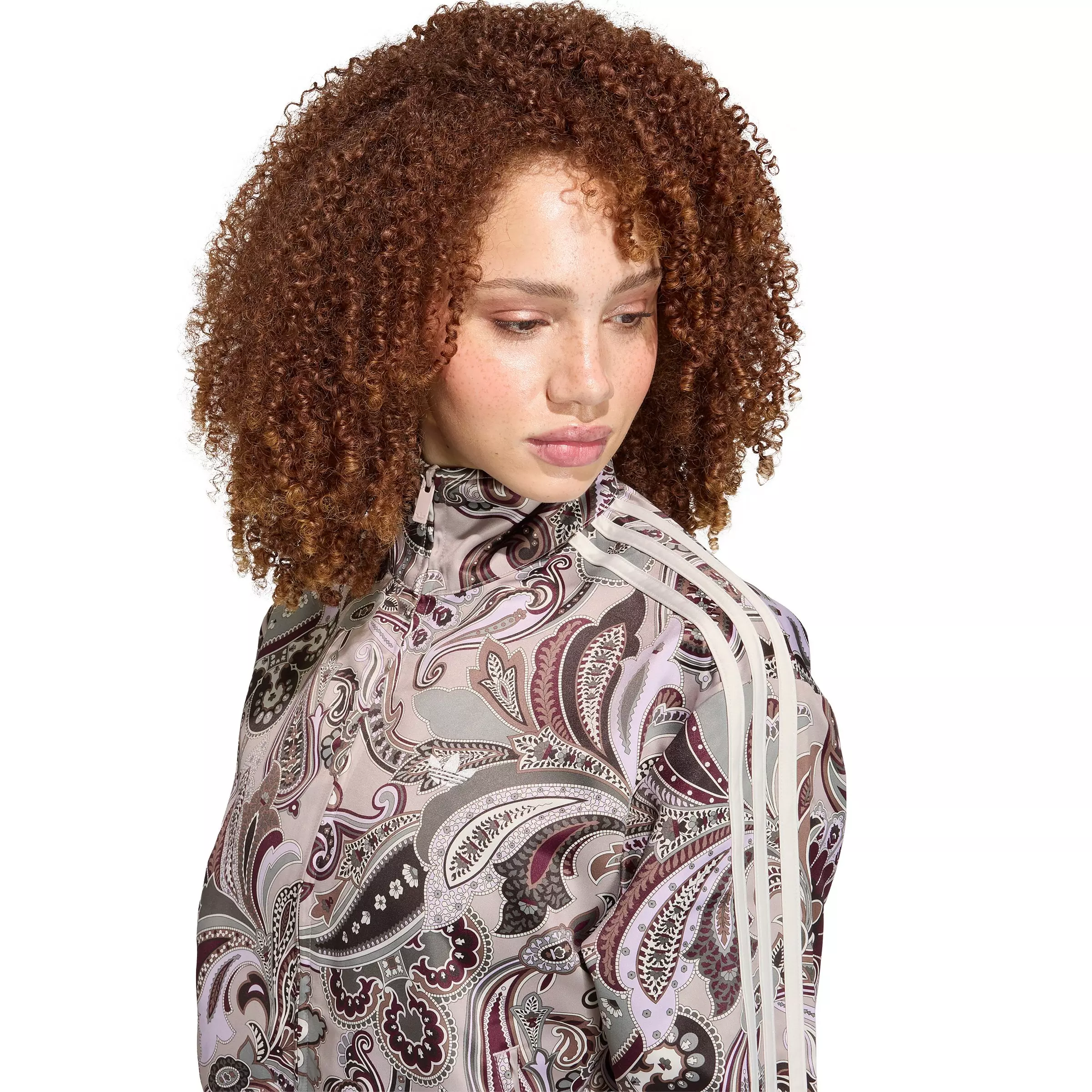 adidas Originals Women's x Liberty London Firebird Satin Track Jacket - Paisley - PAISLEY