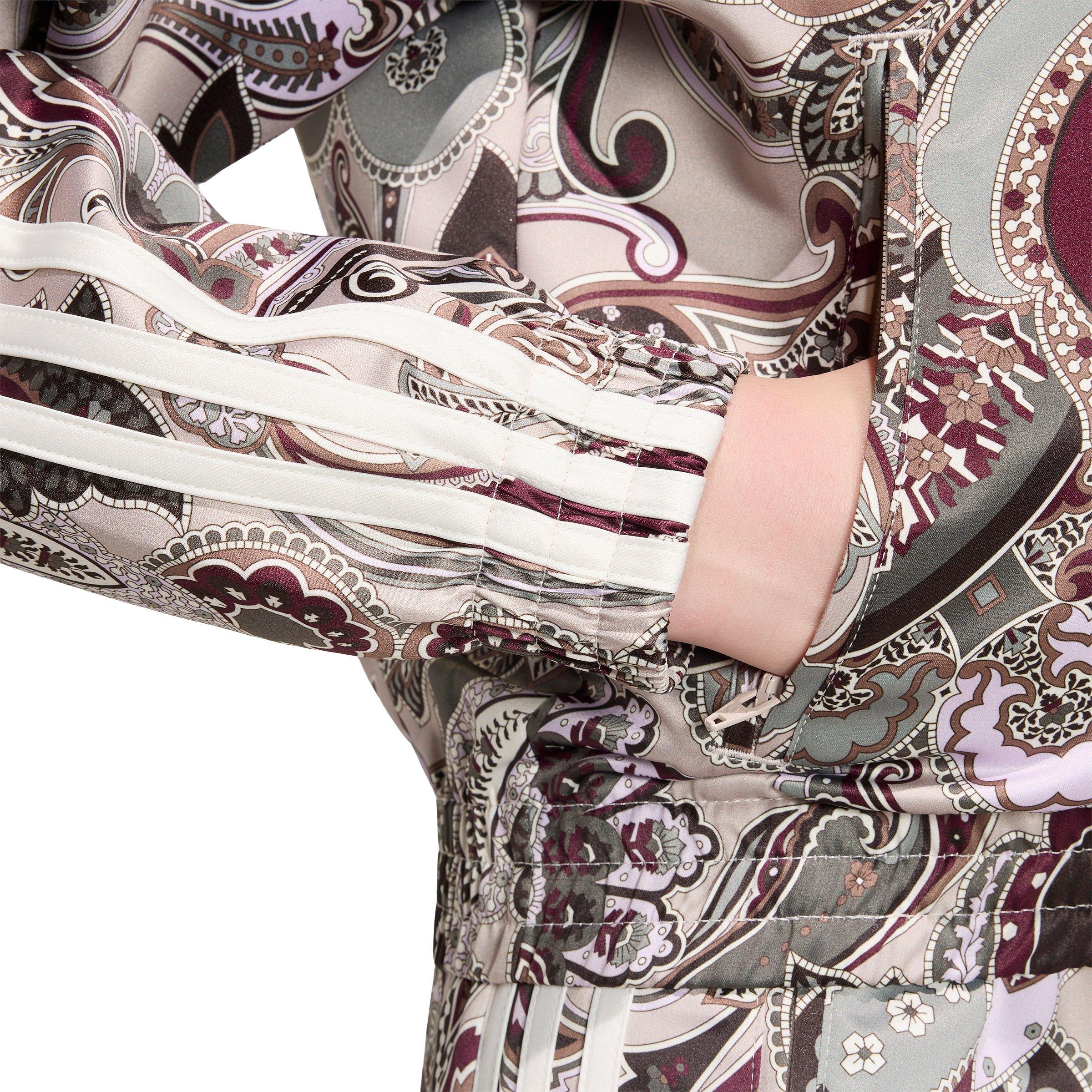 adidas Originals Women's x Liberty London Firebird Satin Track Jacket - Paisley - PAISLEY Thumbnail View 4