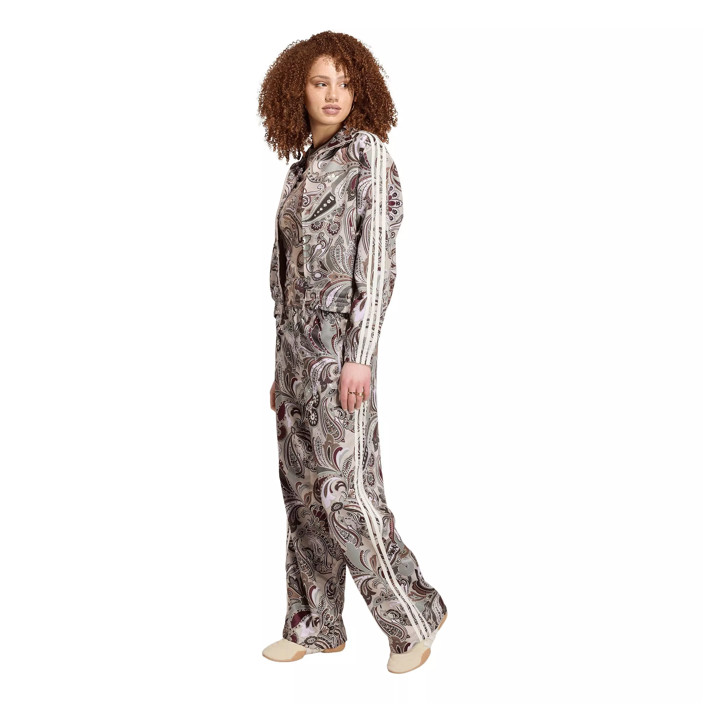 adidas Originals Women's x Liberty London Firebird Satin Track Jacket - Paisley - PAISLEY