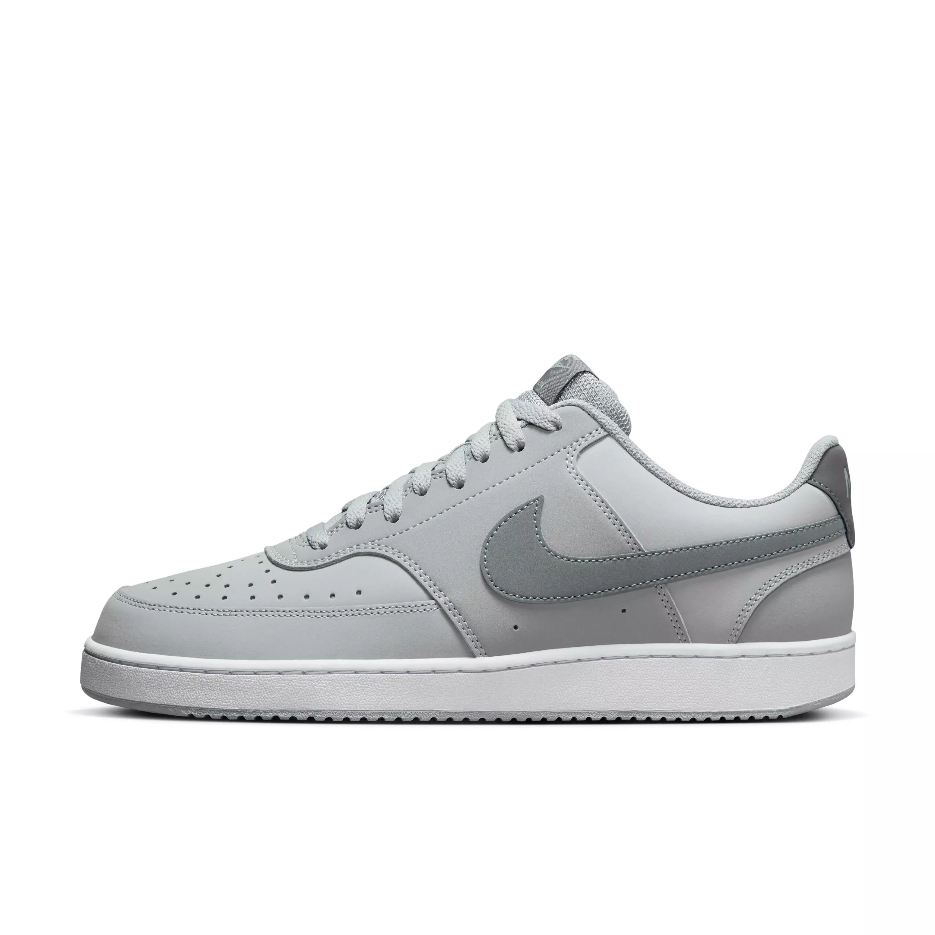 Nike Court Vision Low Next Nature "Light Smoke Grey/White/Smoke Grey" Men's Shoe - LT GREY/WHITE/GREY