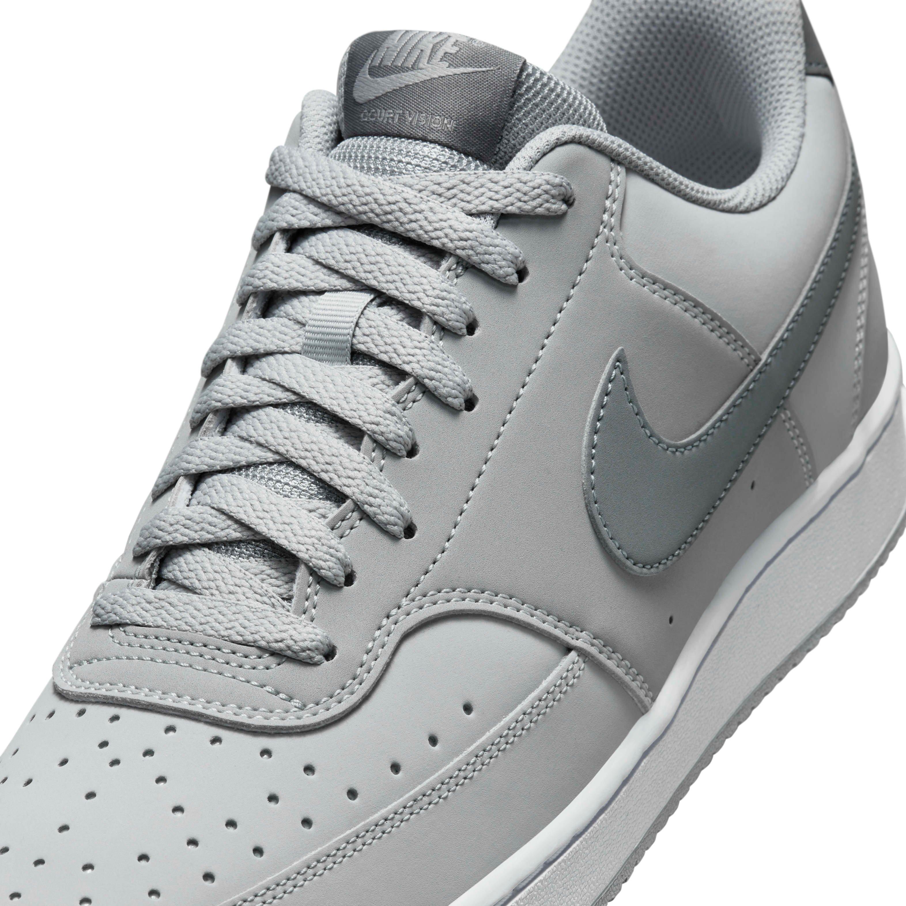 Nike Court Vision Low Next Nature "Light Smoke Grey/White/Smoke Grey" Men's Shoe - LT GREY/WHITE/GREY Thumbnail View 7
