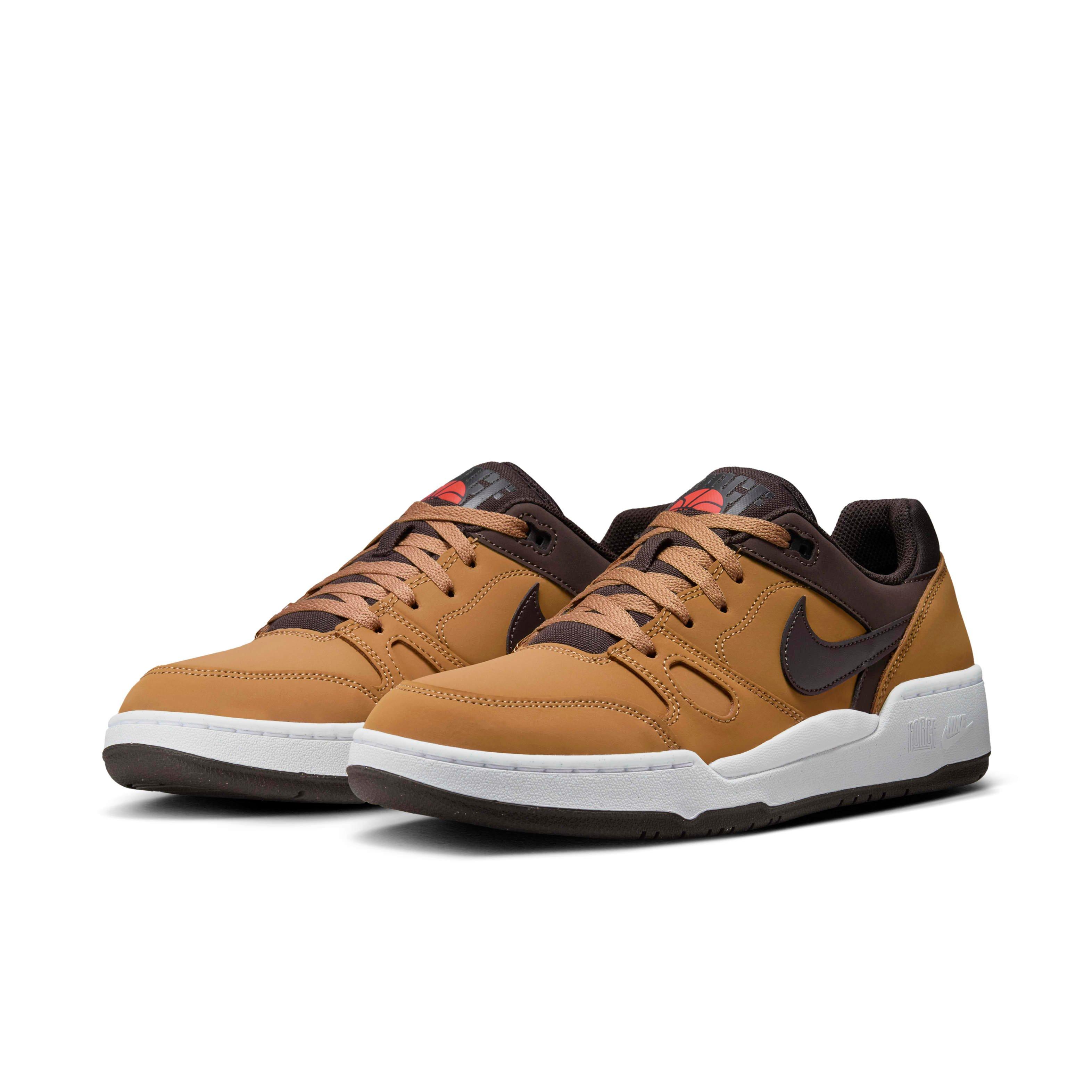 Nike Full Force Low "Flax/Baroque Brown/White/Velvet Brown" Men's Shoe - FLAX/BROWN/WHITE/BROWN Thumbnail View 3