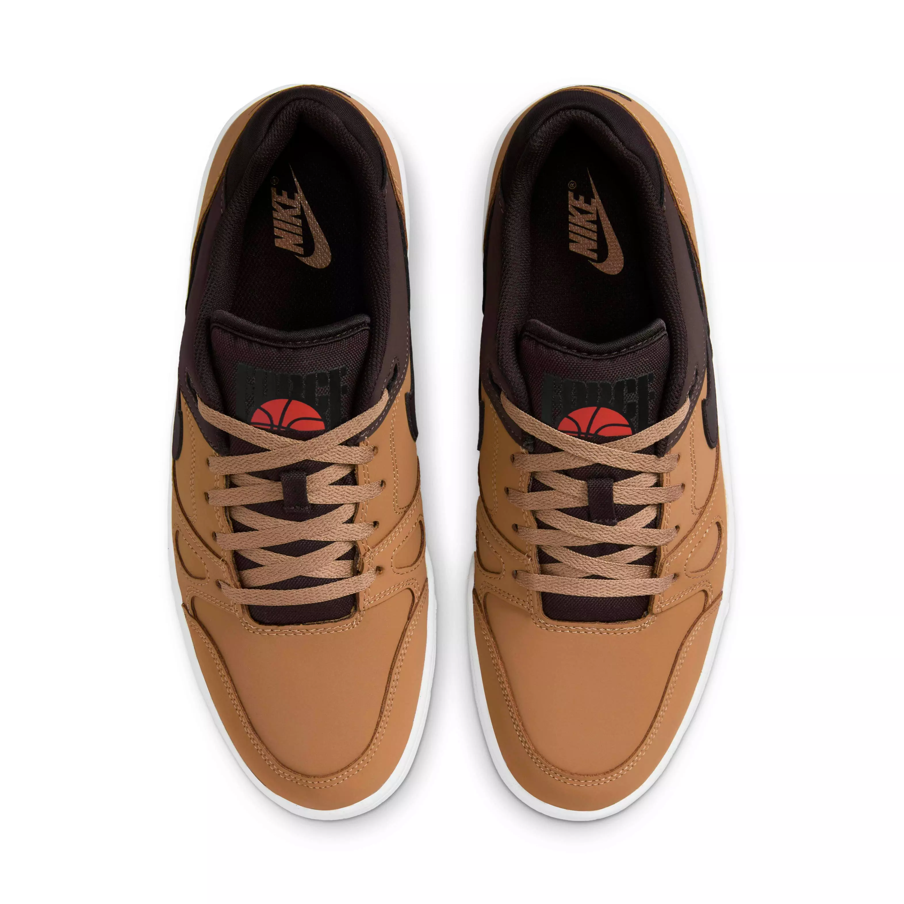 Nike Full Force Low "Flax/Baroque Brown/White/Velvet Brown" Men's Shoe - FLAX/BROWN/WHITE/BROWN