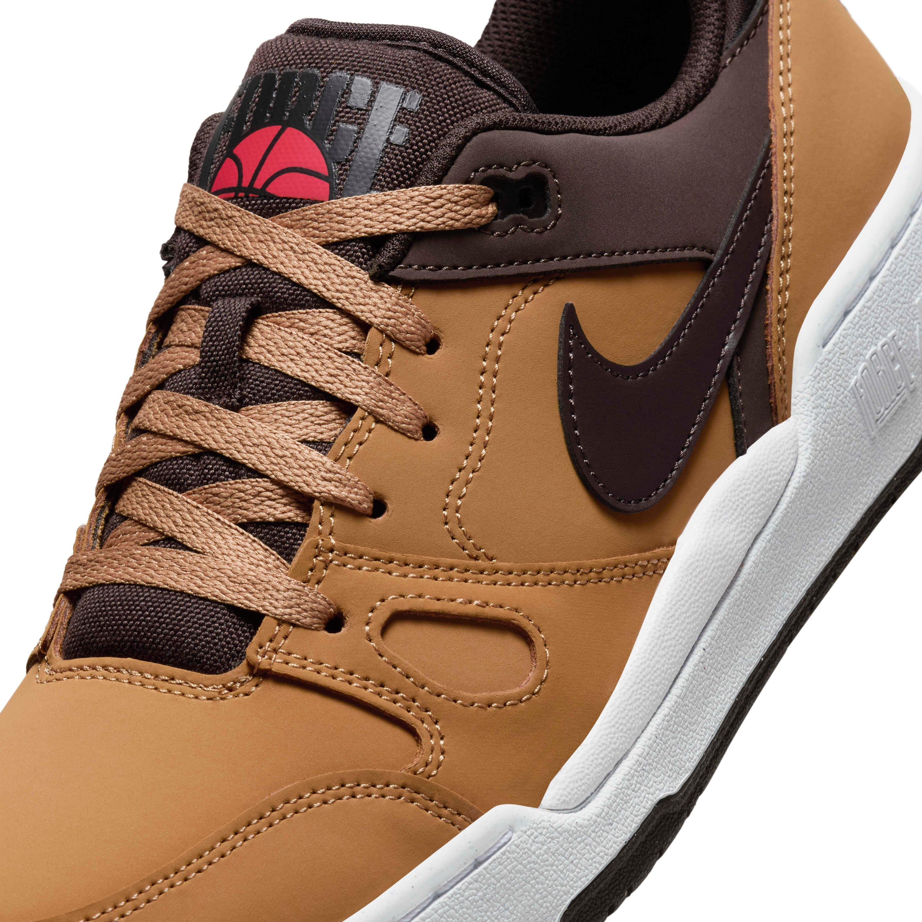 Nike Full Force Low "Flax/Baroque Brown/White/Velvet Brown" Men's Shoe - FLAX/BROWN/WHITE/BROWN Thumbnail View 7