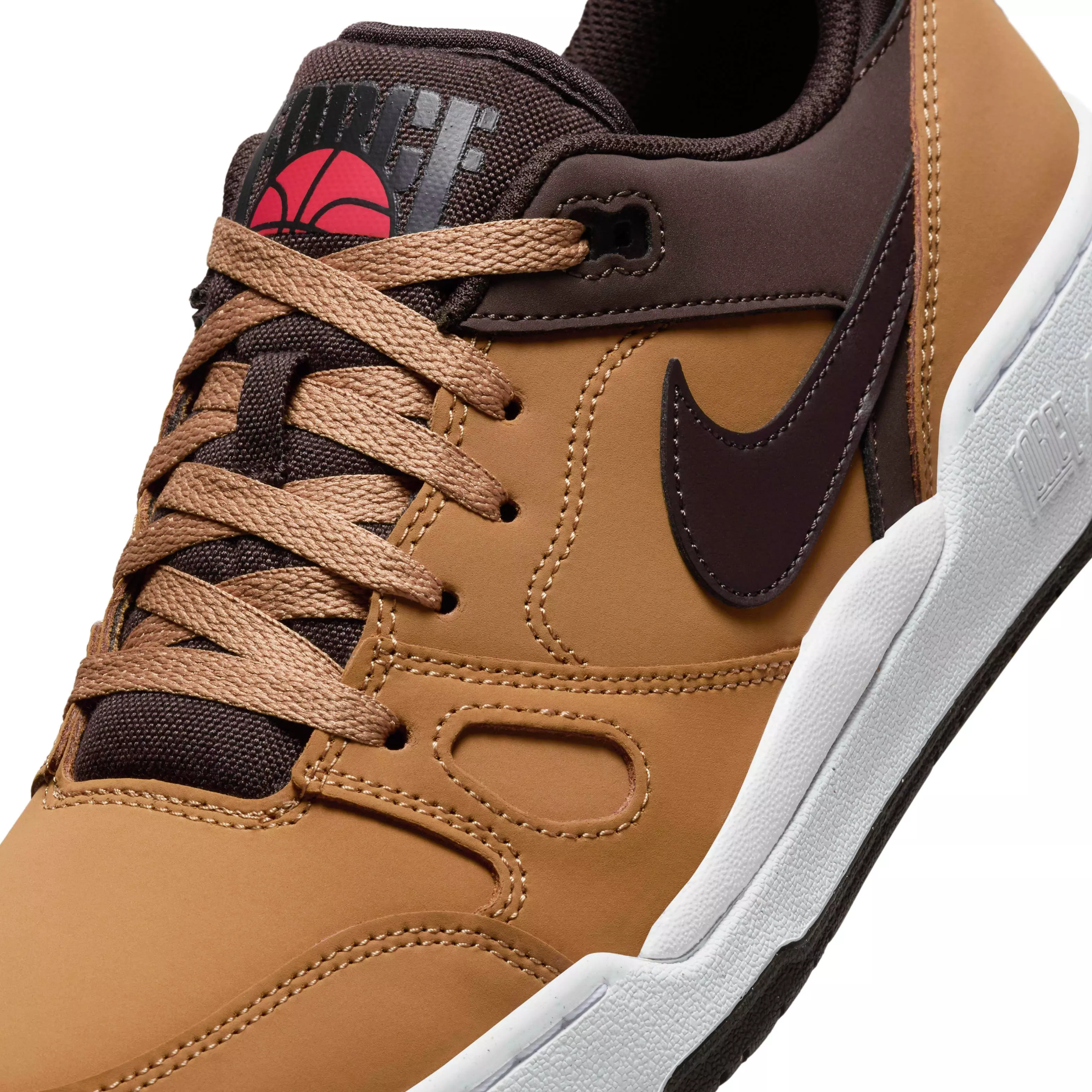 Nike Full Force Low "Flax/Baroque Brown/White/Velvet Brown" Men's Shoe - FLAX/BROWN/WHITE/BROWN