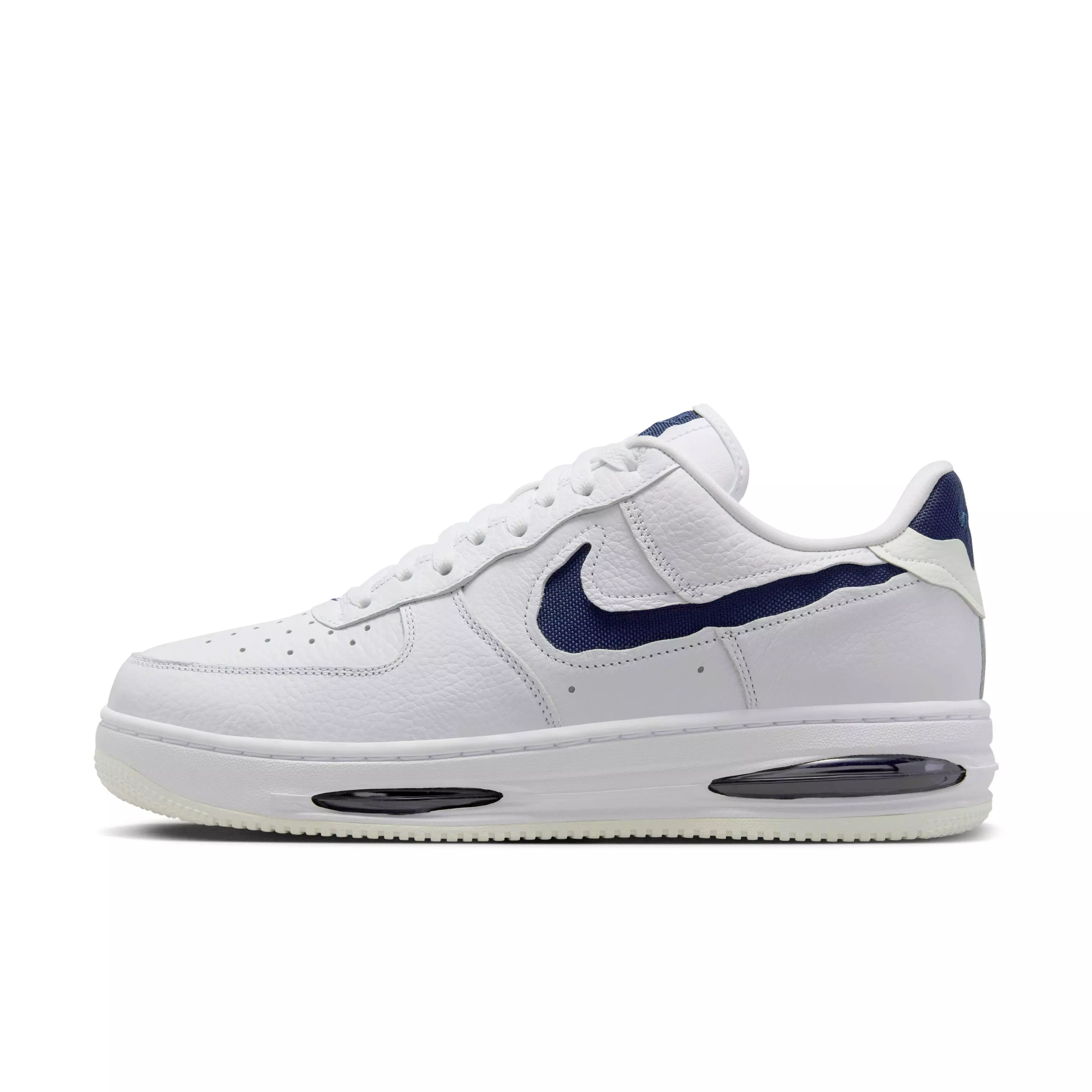 Nike Air Force 1 Low EVO "White/Summit White/Midnight Navy" Men's Shoe - WHITE/WHITE/NAVY