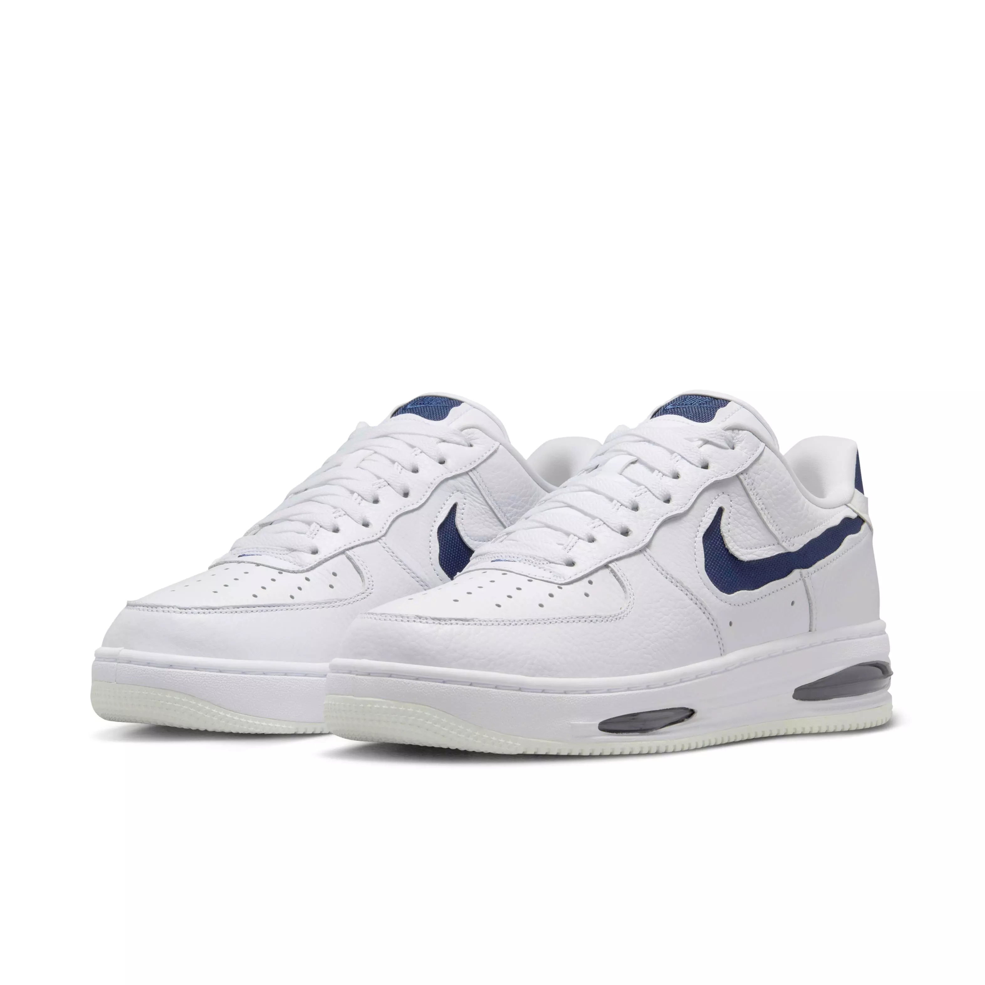 Nike Air Force 1 Low EVO "White/Summit White/Midnight Navy" Men's Shoe - WHITE/WHITE/NAVY