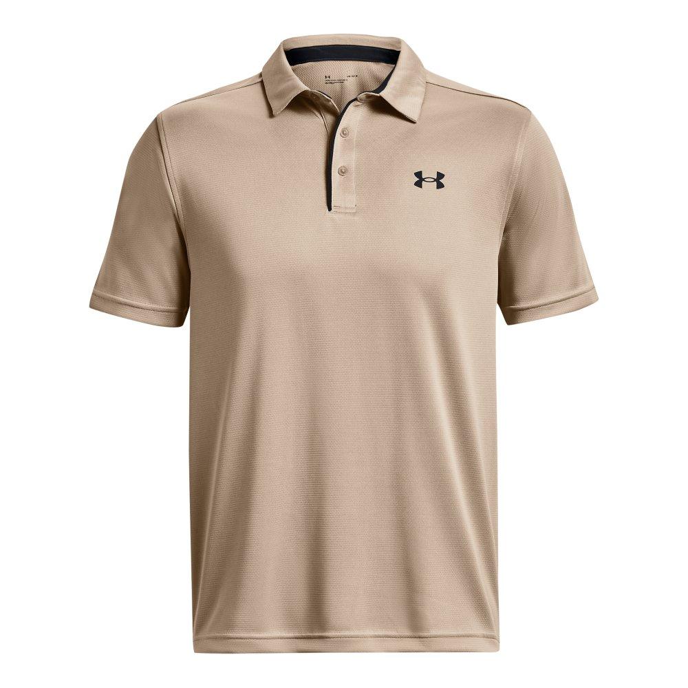Under Armour Men's Tech Polo Shirt - BEIGE Thumbnail View 3