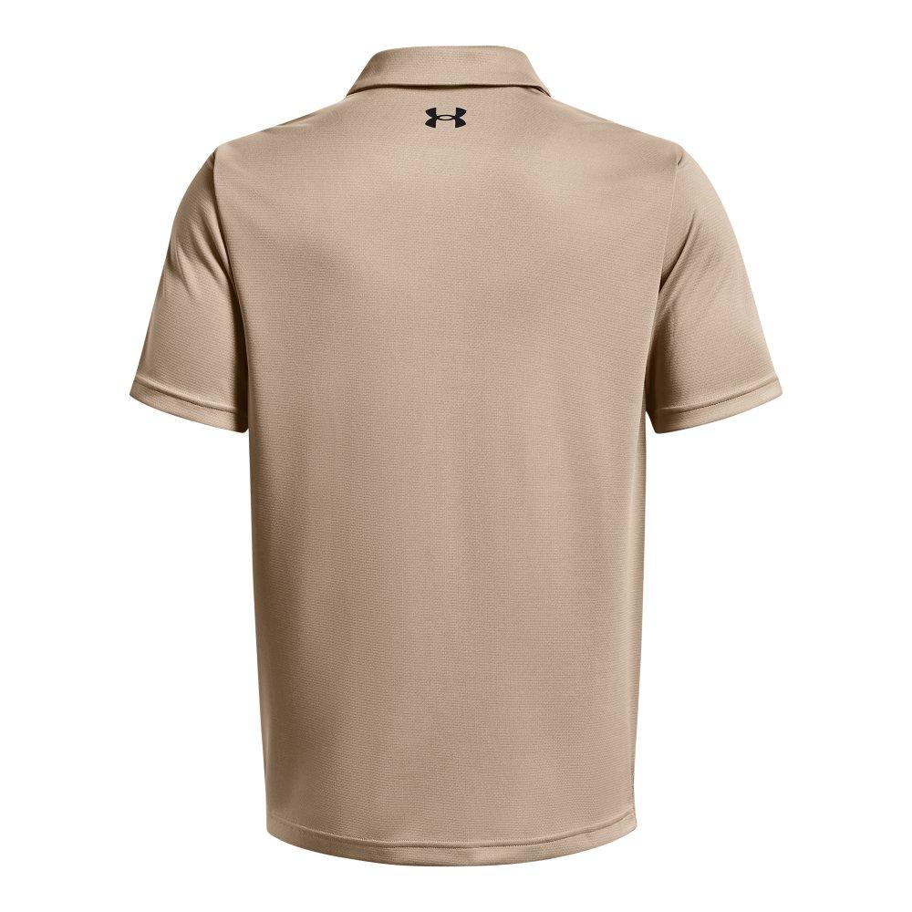 Under Armour Men's Tech Polo Shirt - BEIGE Thumbnail View 4