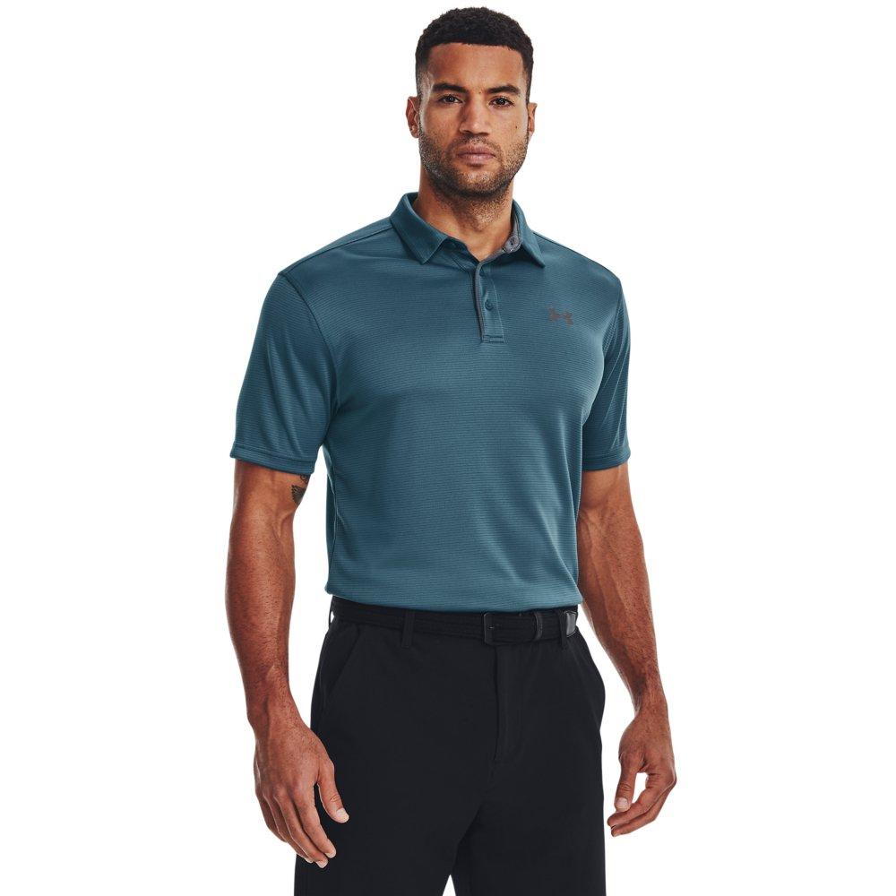 Under Armour Men's Tech Polo Shirt - BLUE/GREY Thumbnail View 1