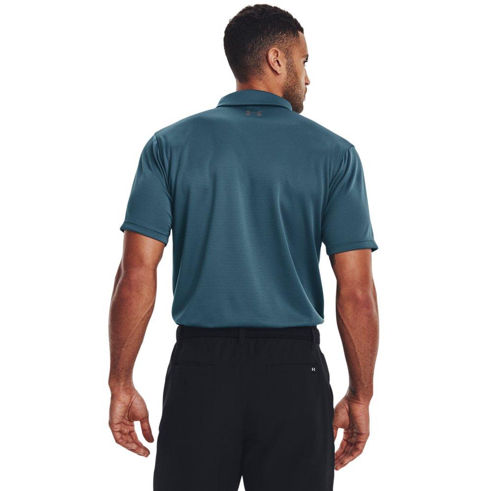 Under Armour Men's Tech Polo Shirt - BLUE/GREY Thumbnail View 2