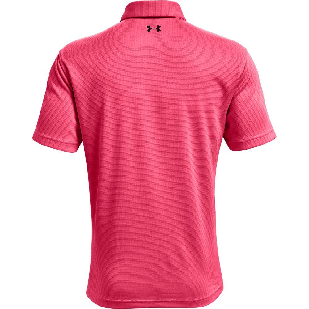 Under Armour Men's Tech Polo Shirt - PINK/GREY Thumbnail View 6