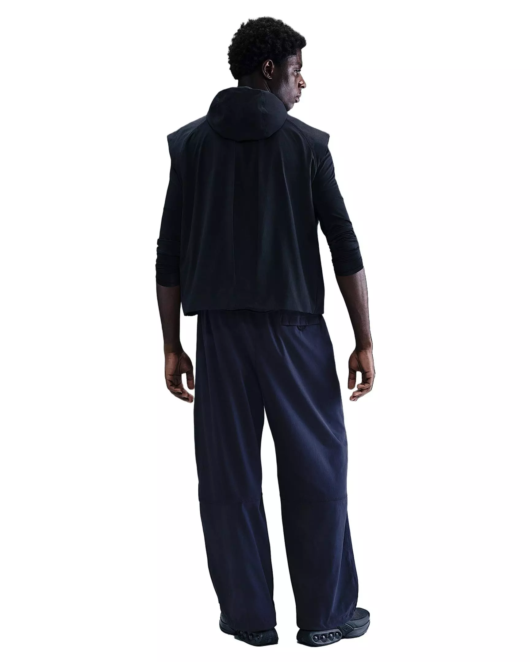 Nike Men's Tech Woven Oversized Pants - Obsidian - OBSIDIAN