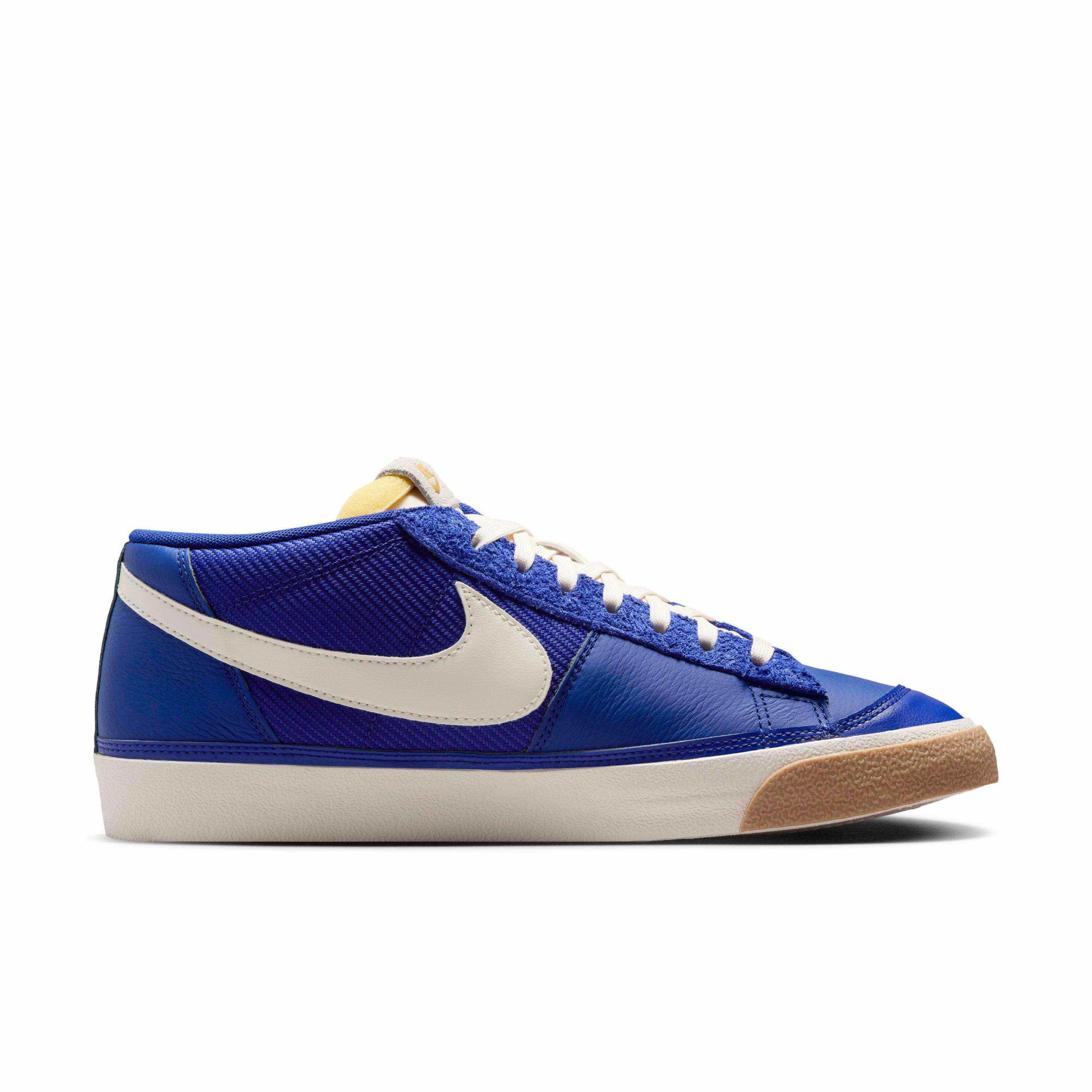 Nike Blazer Low Pro Club "Deep Royal Blue/Gum Light Brown/Metallic Gold/Pale Ivory" Men's Shoe - BLUE/LT BROWN/GOLD/IVORY Thumbnail View 1
