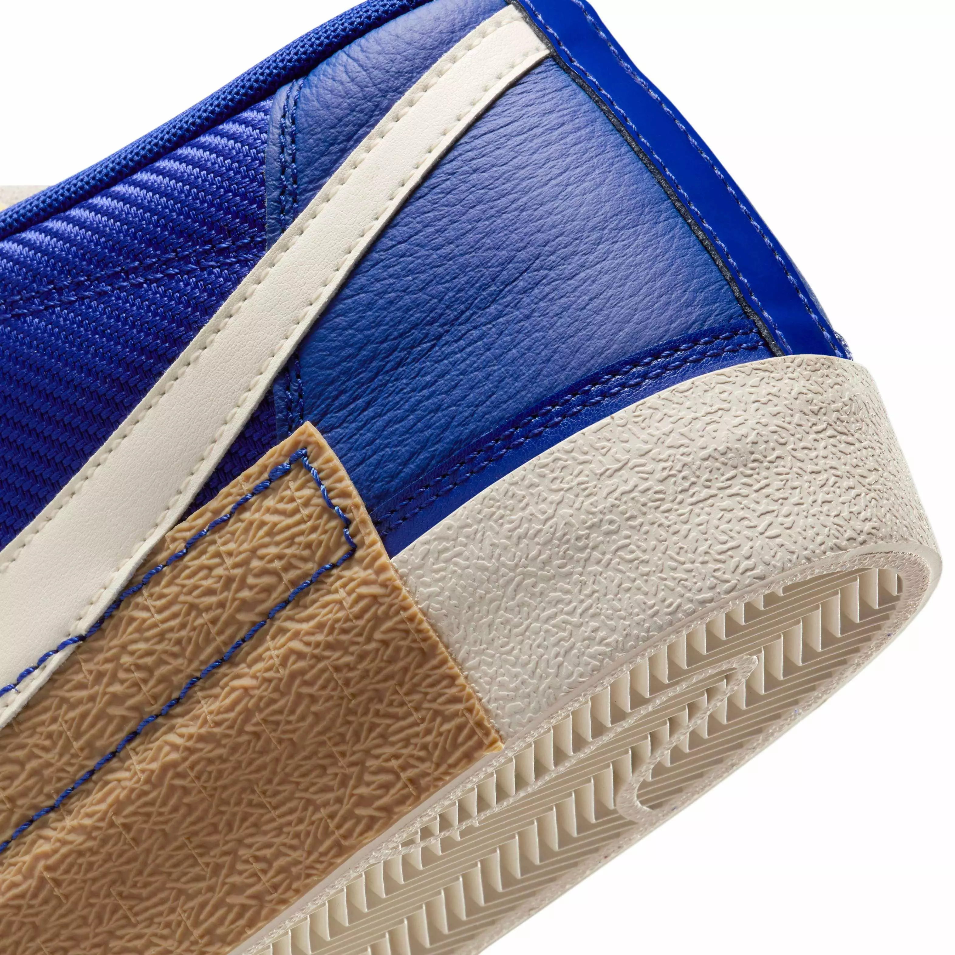 Nike Blazer Low Pro Club "Deep Royal Blue/Gum Light Brown/Metallic Gold/Pale Ivory" Men's Shoe - BLUE/LT BROWN/GOLD/IVORY