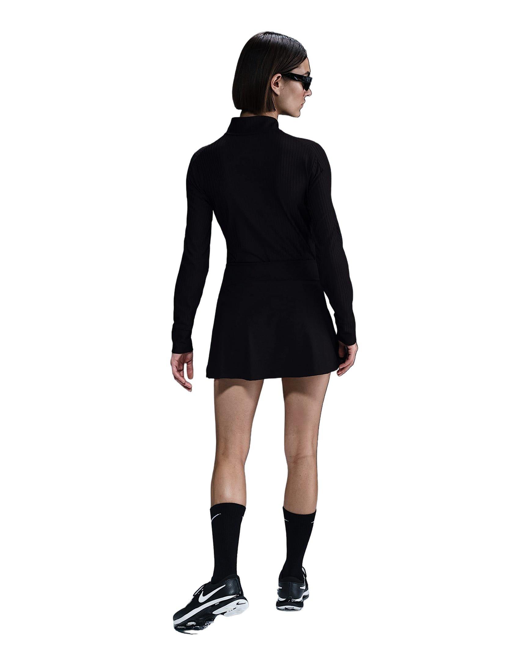 Nike Women's Tour Dri-FIT ADV 1/2 Zip Golf Top - Black - BLACK Thumbnail View 6