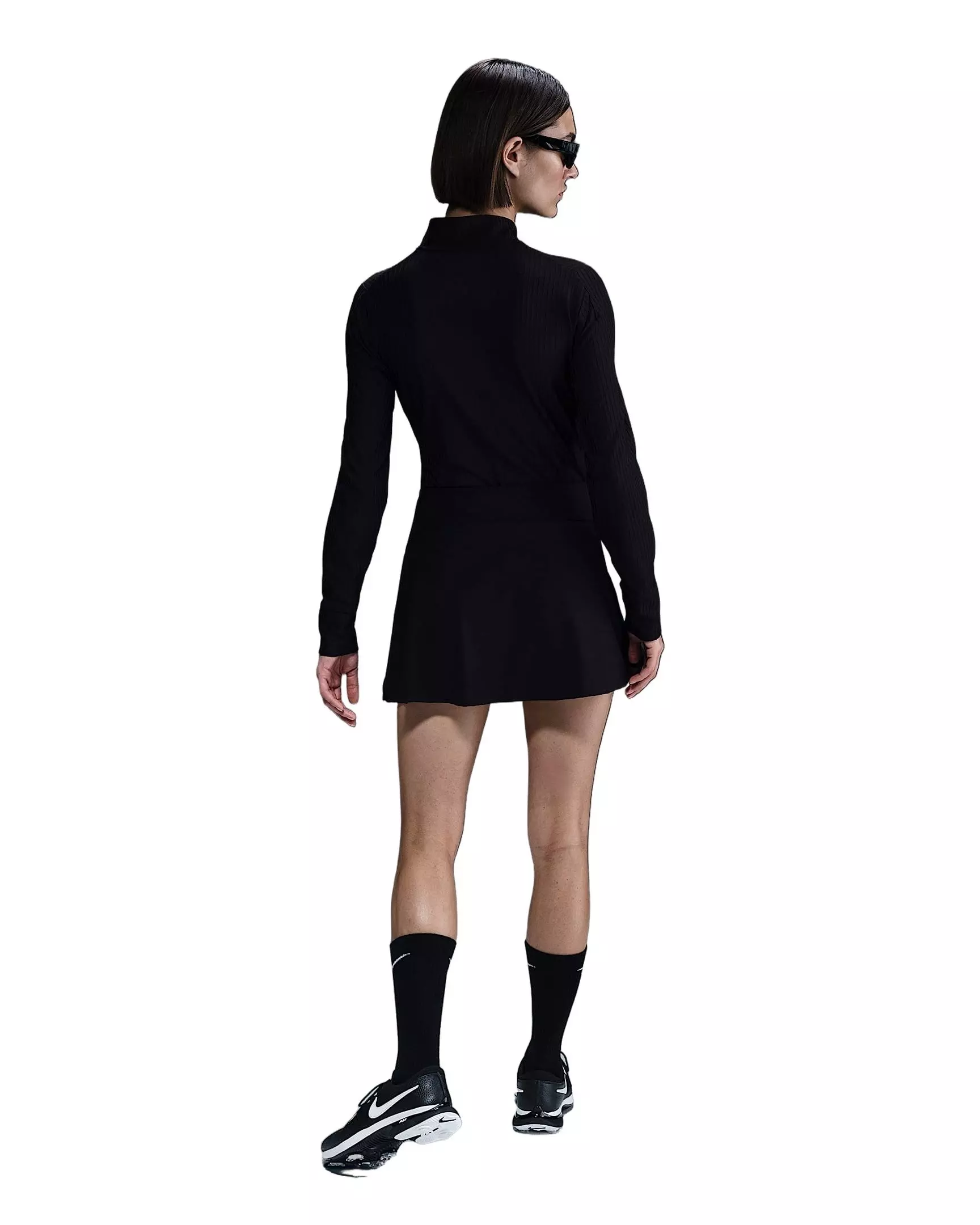 Nike Women's Tour Dri-FIT ADV 1/2 Zip Golf Top - Black - BLACK